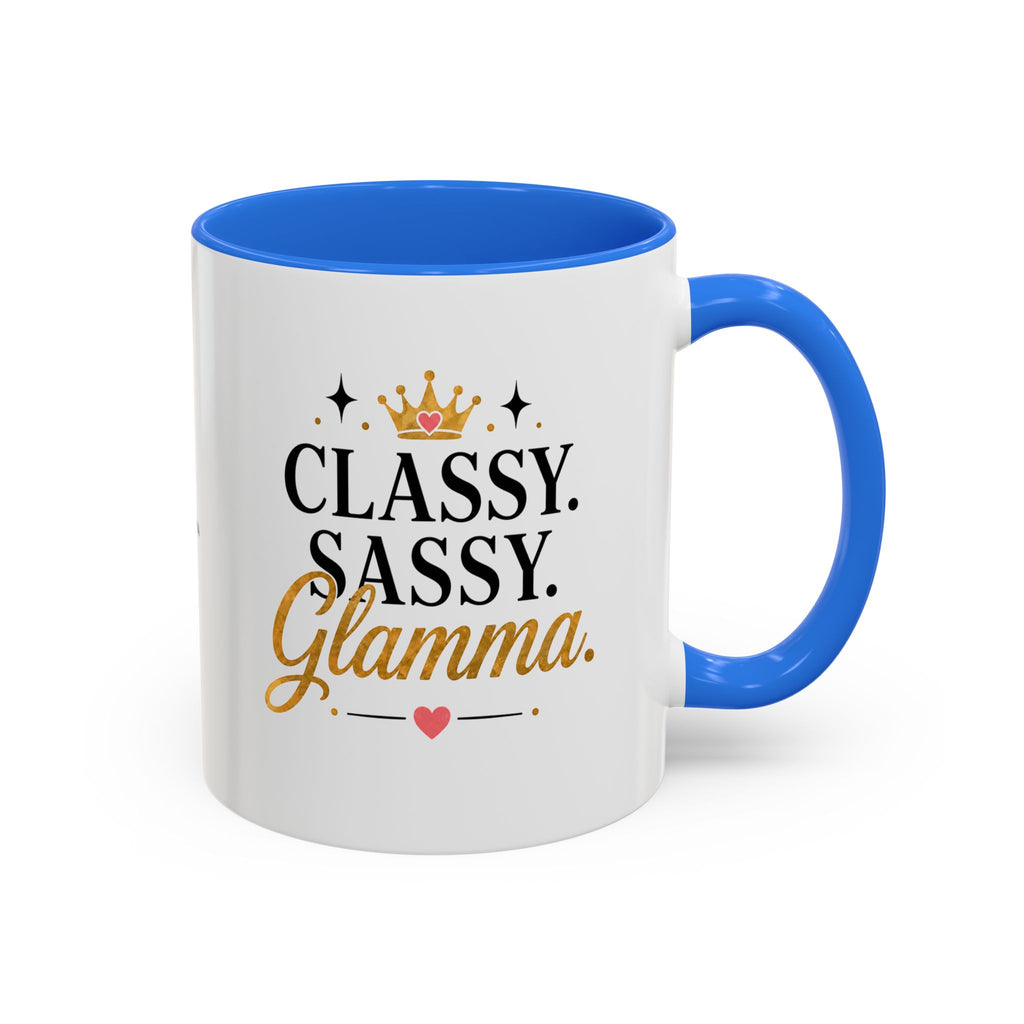 Classy Sassy Glamma Coffee Mug — 11oz/15oz Color Accent Mug