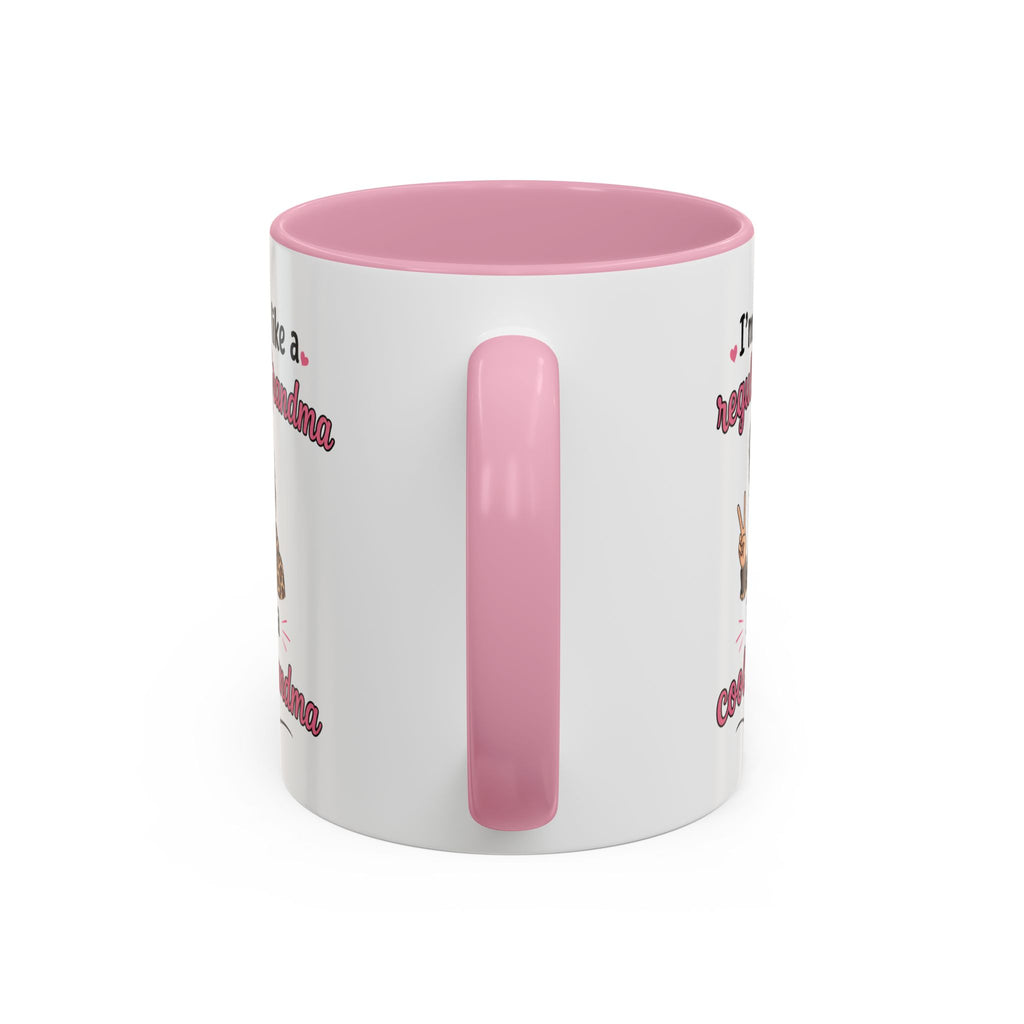 Cool Grandma illustration mug | 11oz 15oz colorful ceramic mug