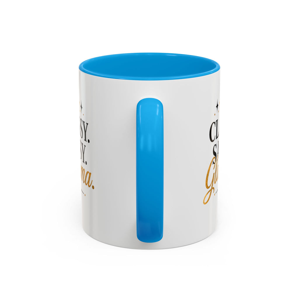 Classy Sassy Glamma Coffee Mug — 11oz/15oz Color Accent Mug