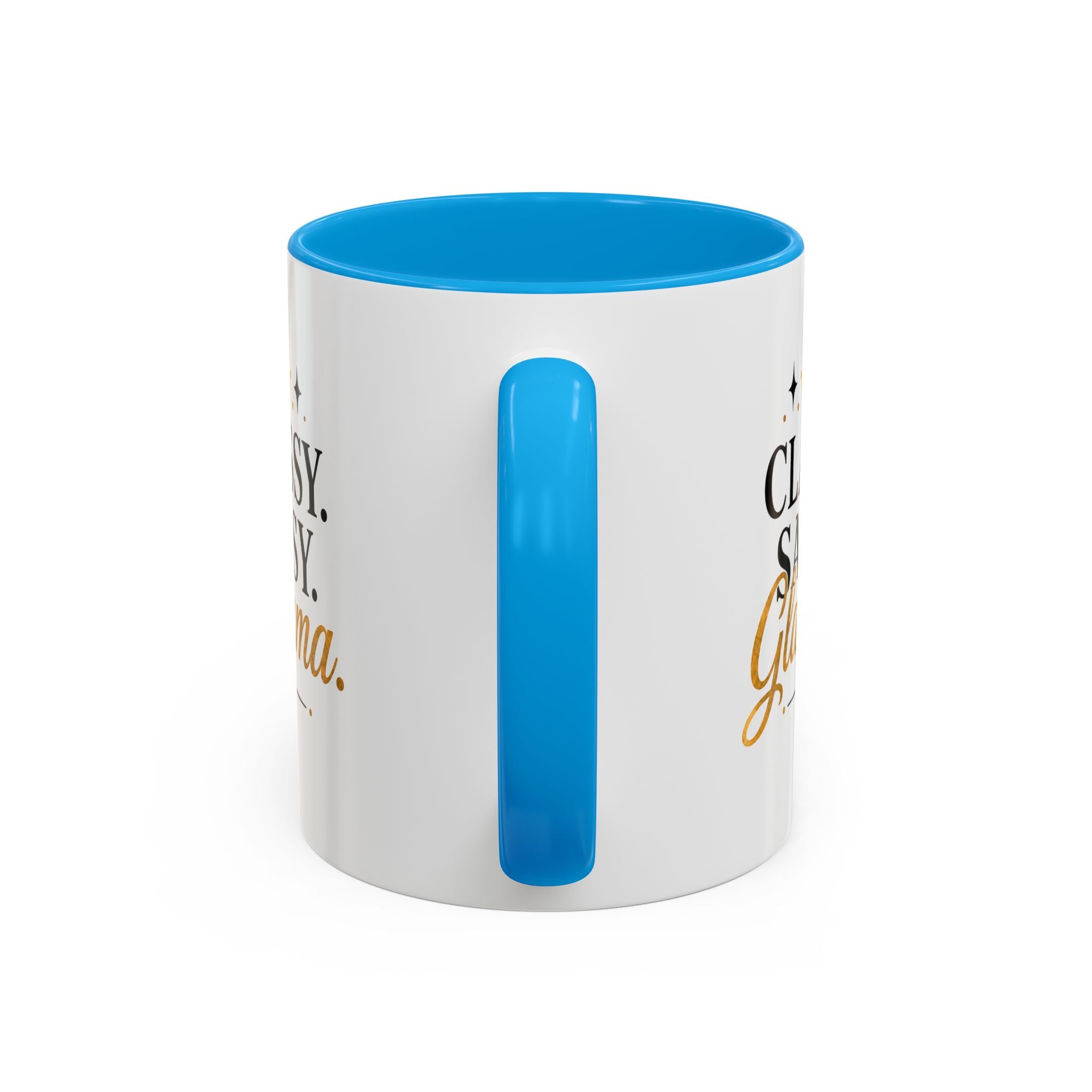 Classy Sassy Glamma Coffee Mug — 11oz/15oz Color Accent Mug
