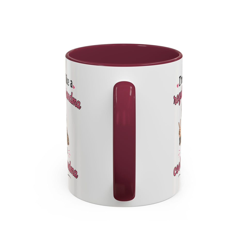 Cool Grandma illustration mug | 11oz 15oz colorful ceramic mug