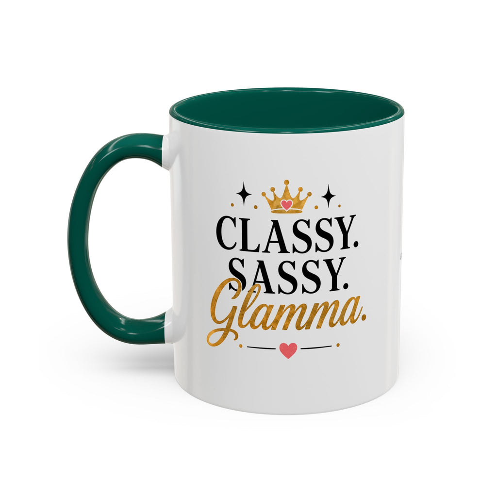 Classy Sassy Glamma Coffee Mug — 11oz/15oz Color Accent Mug