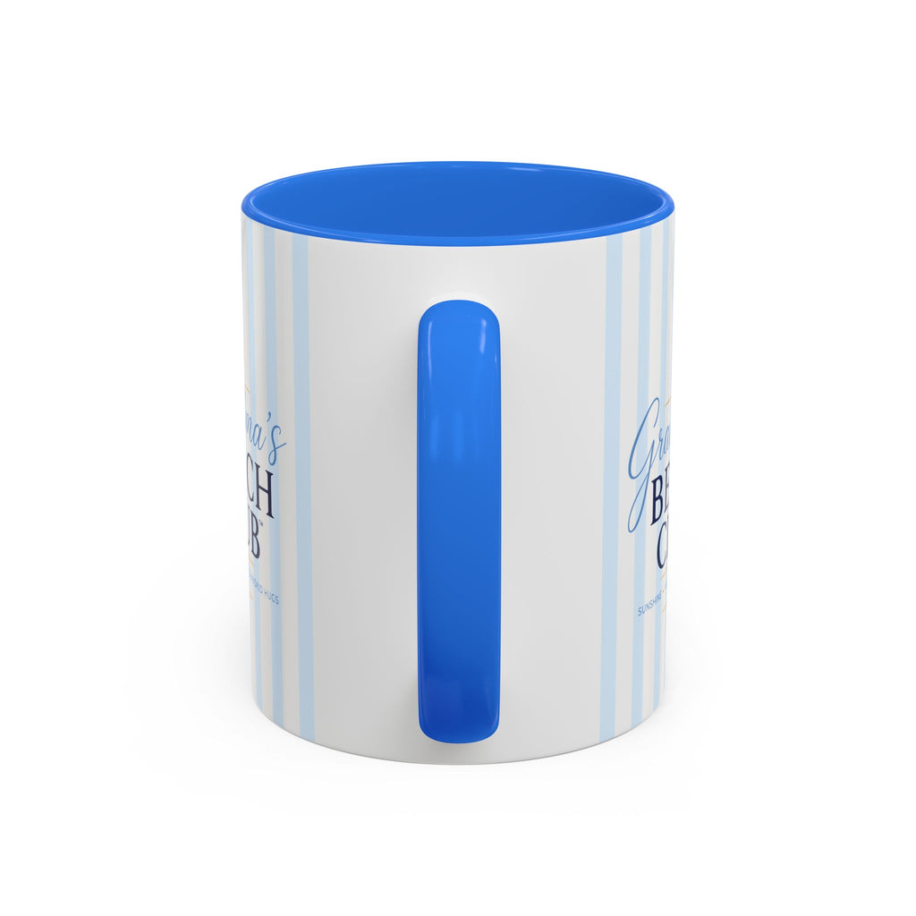 Grandma's Beach Club Script Mug | Color Accent Coffee Mug (11oz, 15oz)