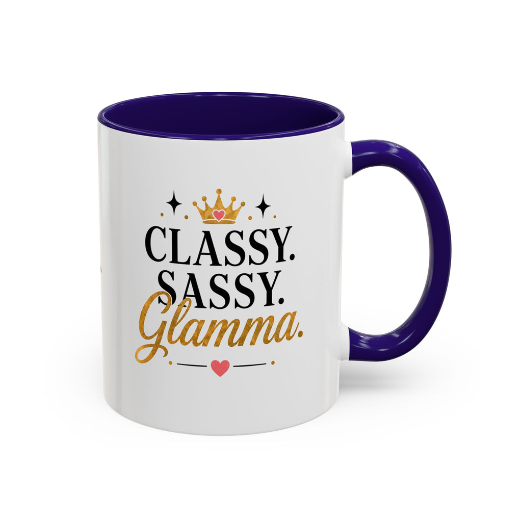 Classy Sassy Glamma Coffee Mug — 11oz/15oz Color Accent Mug