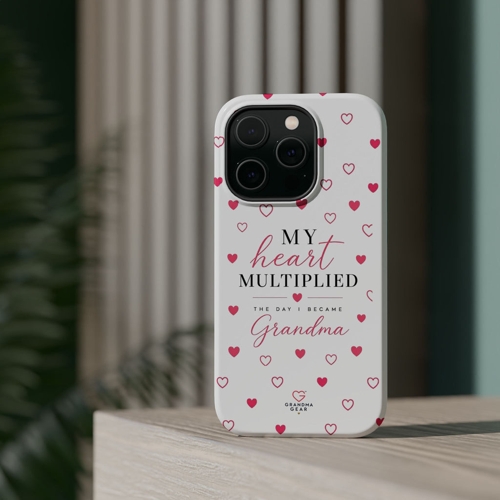 Grandma Phone Case — "My Heart Multiplied" Magnetic Impact‑Resistant Case