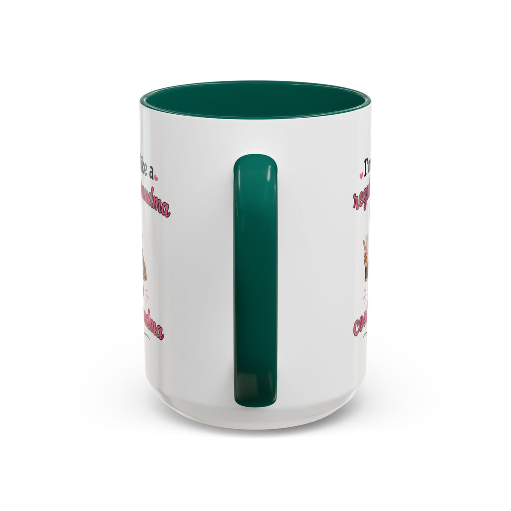 Cool Grandma illustration mug | 11oz 15oz colorful ceramic mug