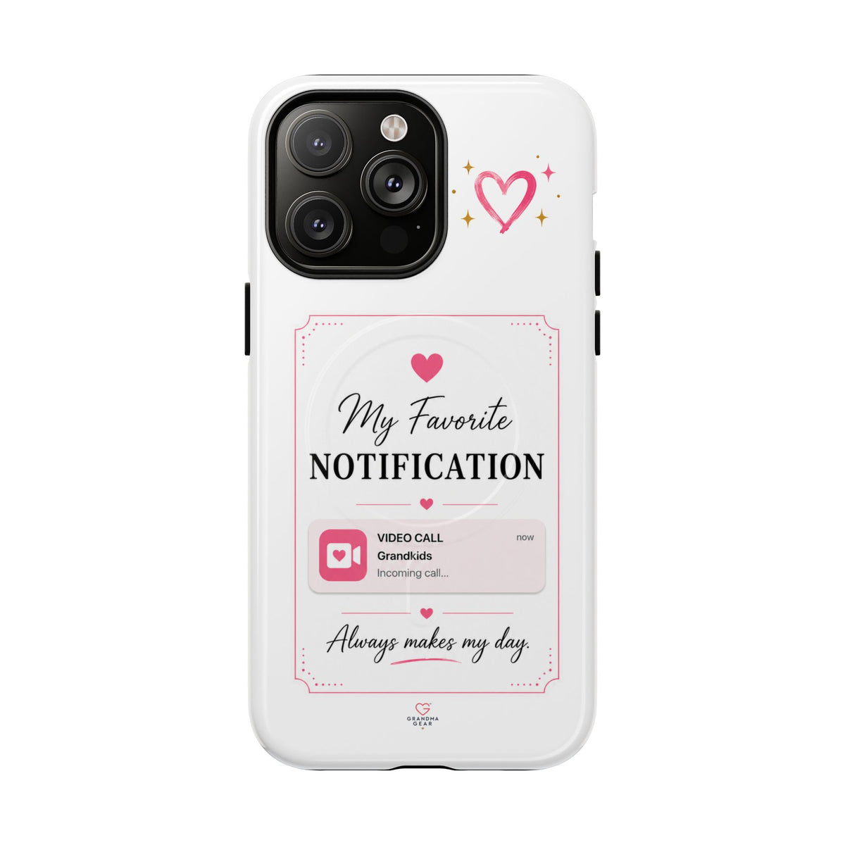 My Favorite Notification phone case | Cute heart video call design