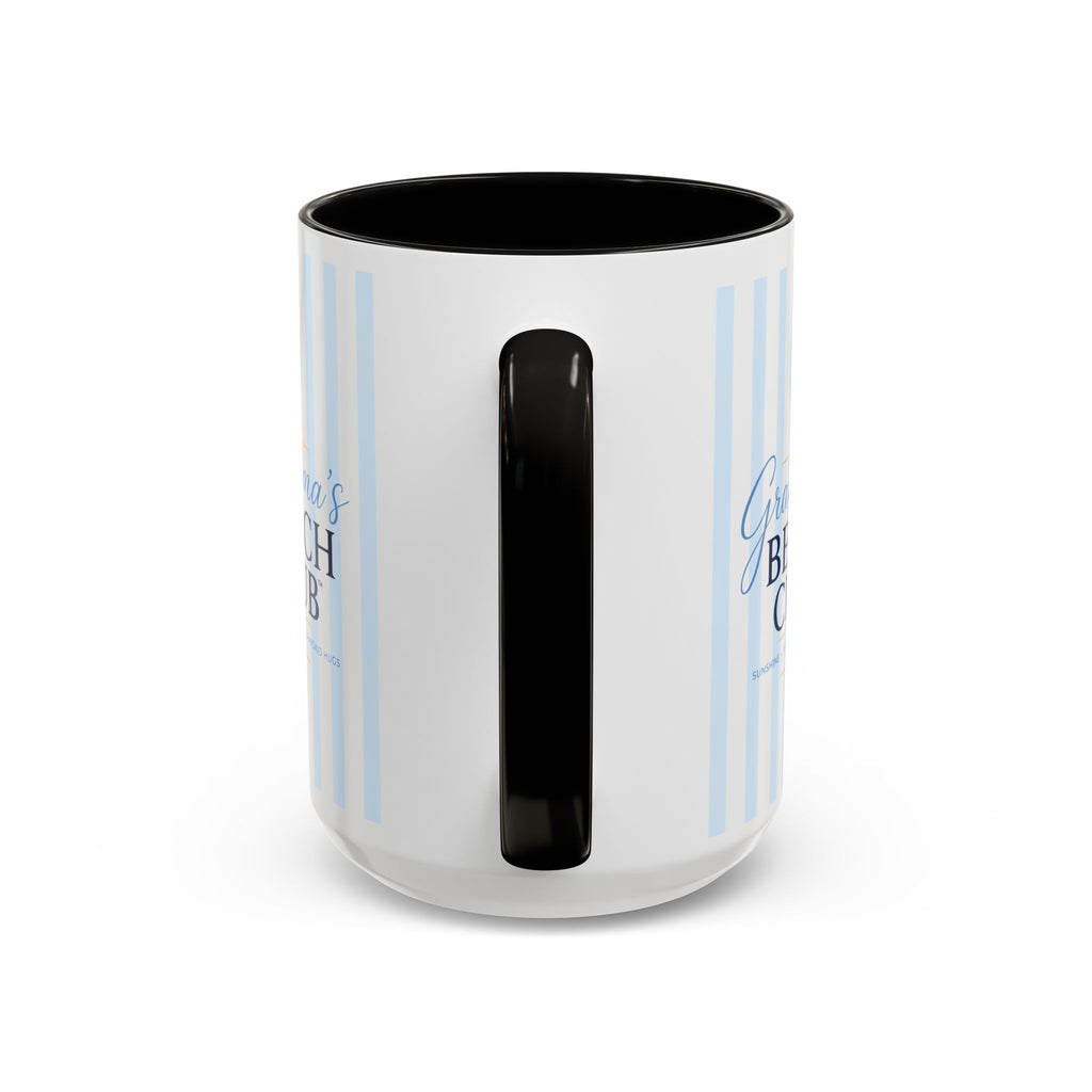 Grandma's Beach Club Script Mug | Color Accent Coffee Mug (11oz, 15oz)