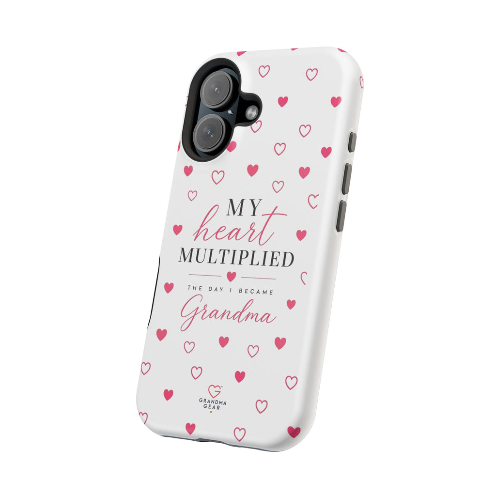 Grandma Phone Case — "My Heart Multiplied" Magnetic Impact‑Resistant Case