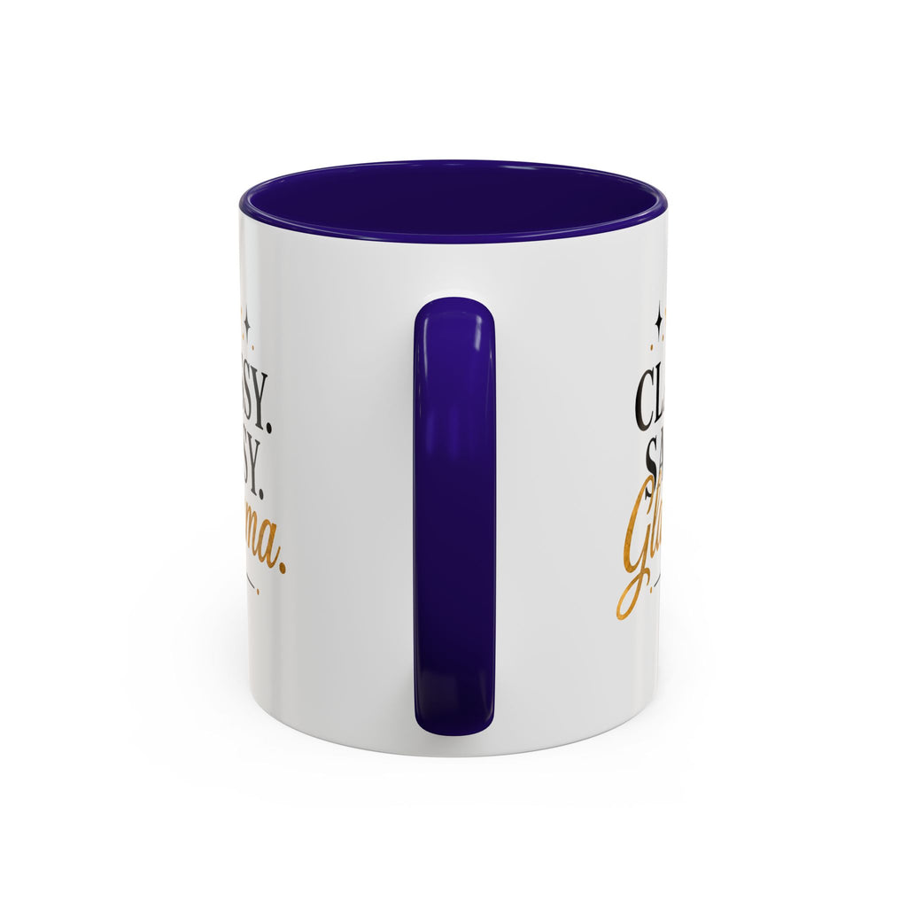 Classy Sassy Glamma Coffee Mug — 11oz/15oz Color Accent Mug