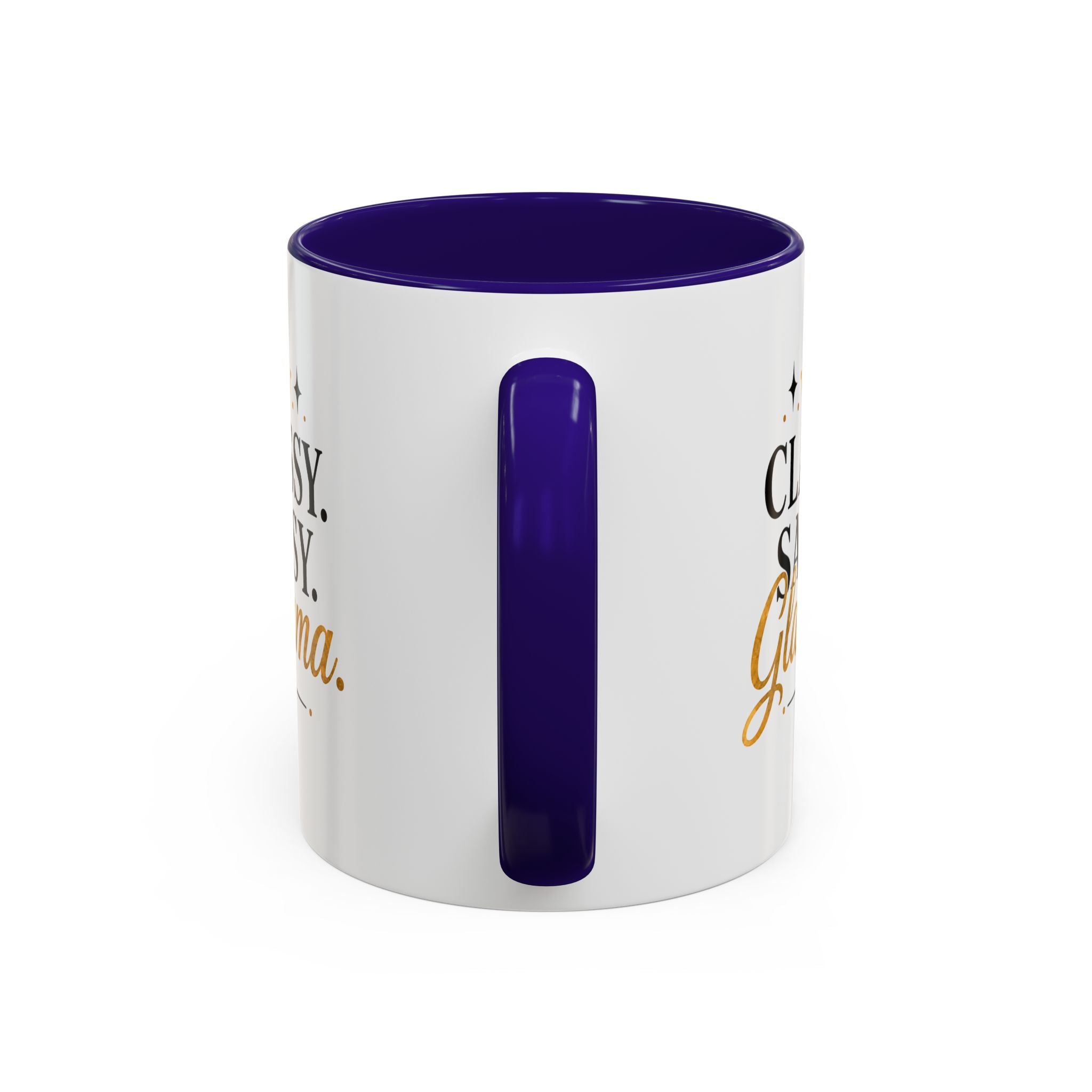 Classy Sassy Glamma Coffee Mug — 11oz/15oz Color Accent Mug
