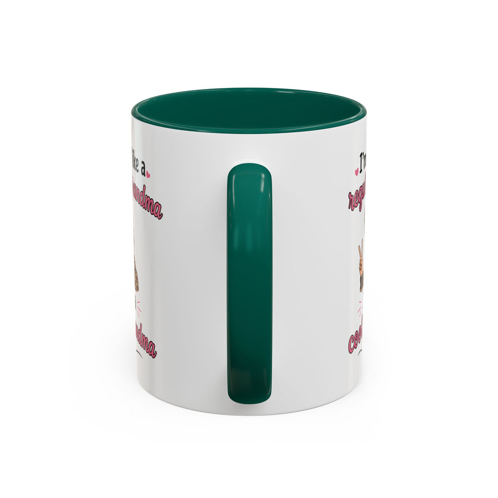 Cool Grandma illustration mug | 11oz 15oz colorful ceramic mug