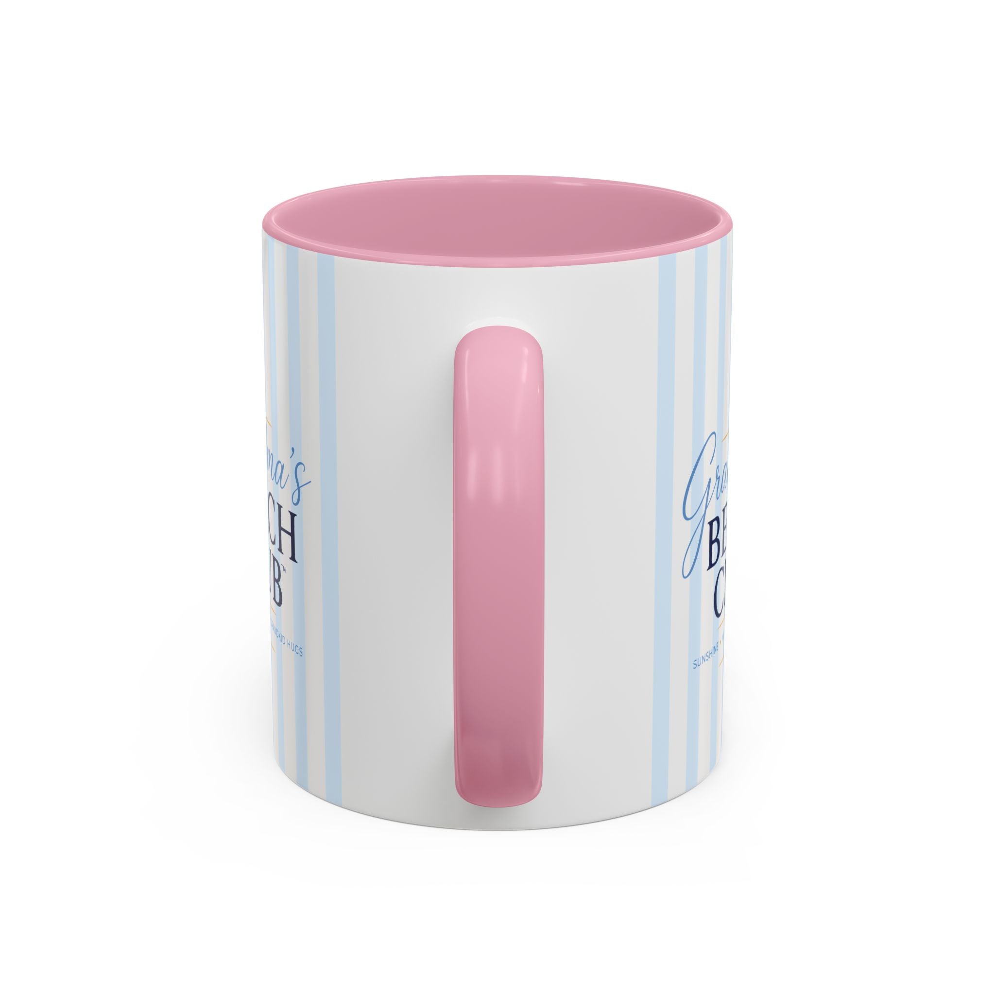 Grandma's Beach Club Script Mug | Color Accent Coffee Mug (11oz, 15oz)