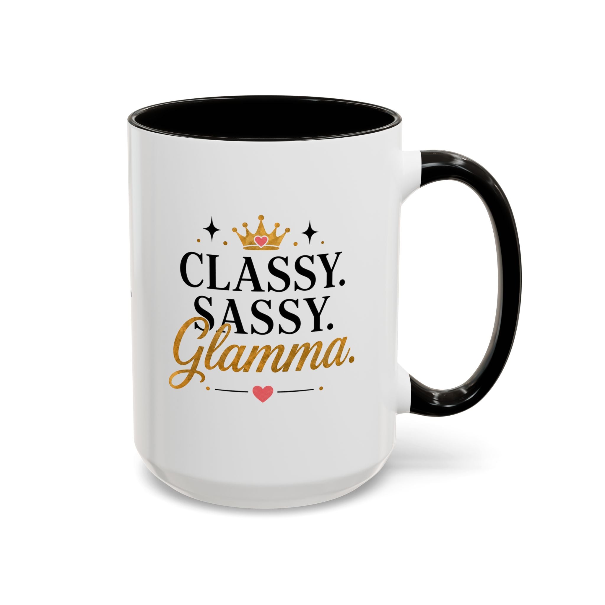 Classy Sassy Glamma Coffee Mug — 11oz/15oz Color Accent Mug