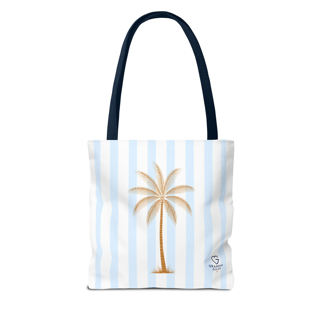 Grandma's Beach Club Tote Bag | Seashell Striped Summer