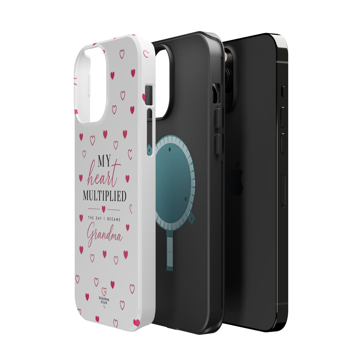 Grandma Phone Case — "My Heart Multiplied" Magnetic Impact‑Resistant Case