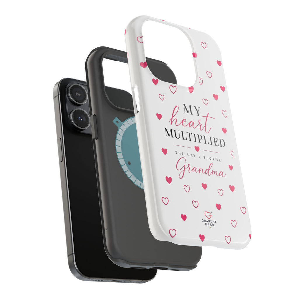 Grandma Phone Case — "My Heart Multiplied" Magnetic Impact‑Resistant Case