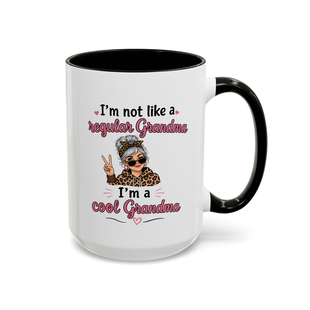 Cool Grandma illustration mug | 11oz 15oz colorful ceramic mug