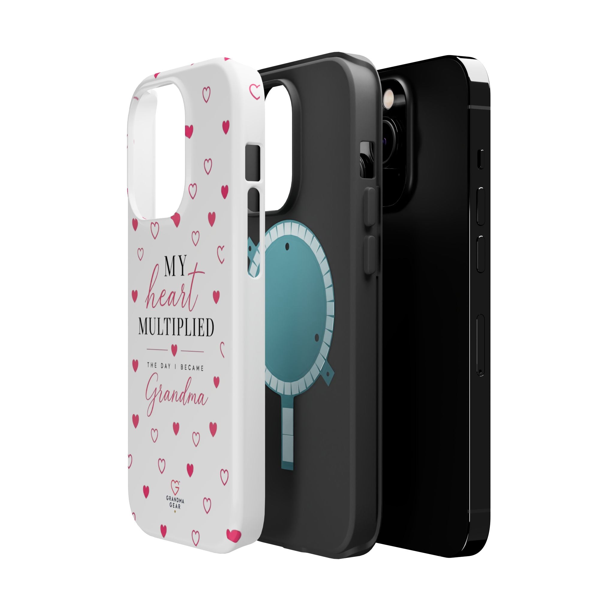 Grandma Phone Case — "My Heart Multiplied" Magnetic Impact‑Resistant Case