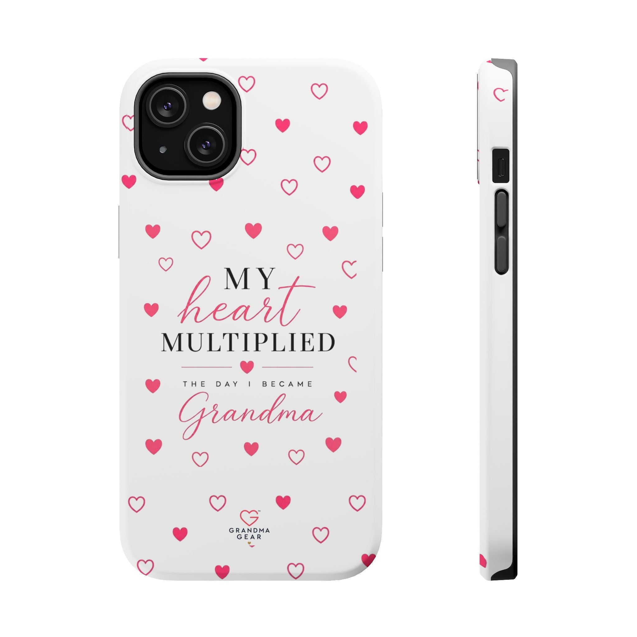 Grandma Phone Case — "My Heart Multiplied" Magnetic Impact‑Resistant Case