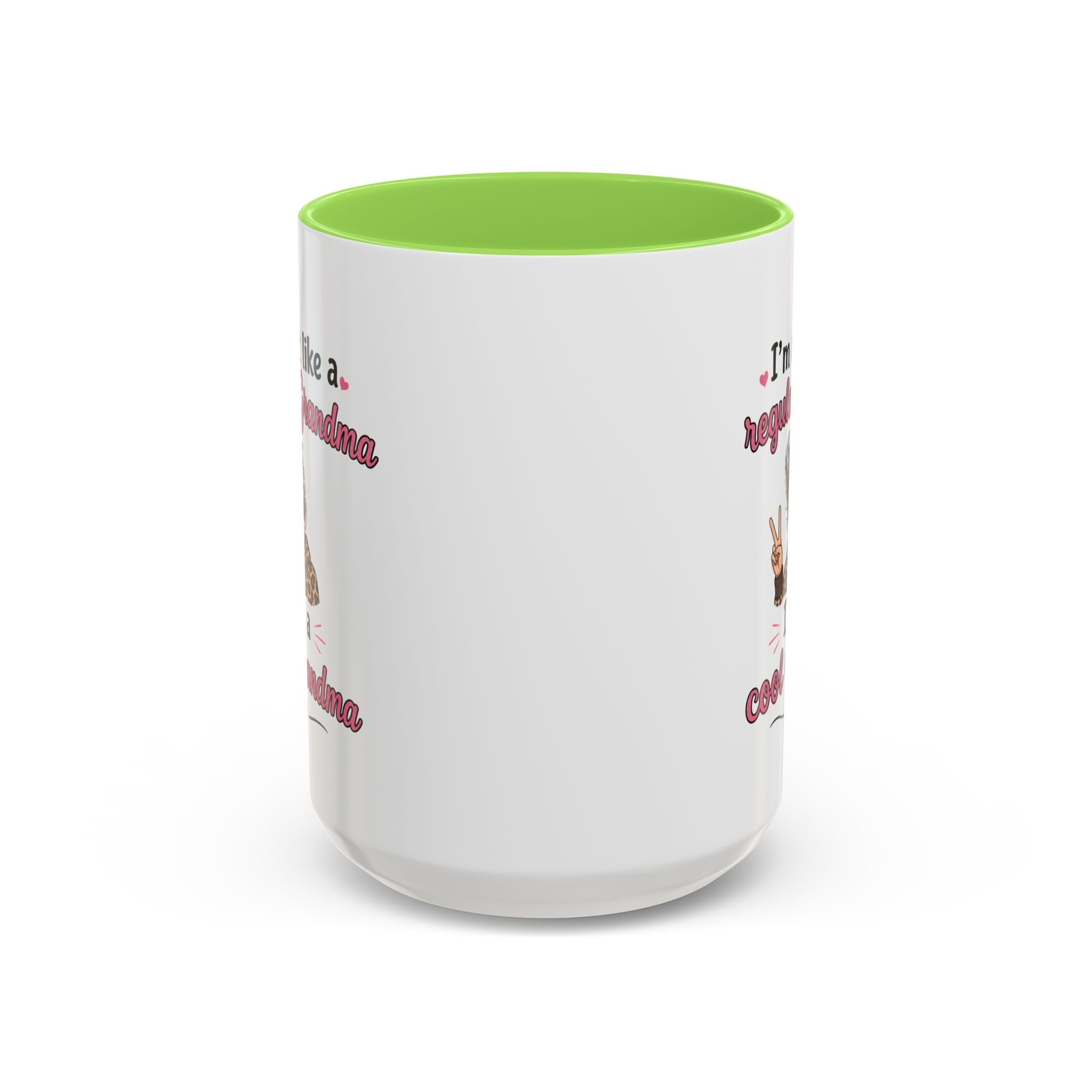 Cool Grandma illustration mug | 11oz 15oz colorful ceramic mug