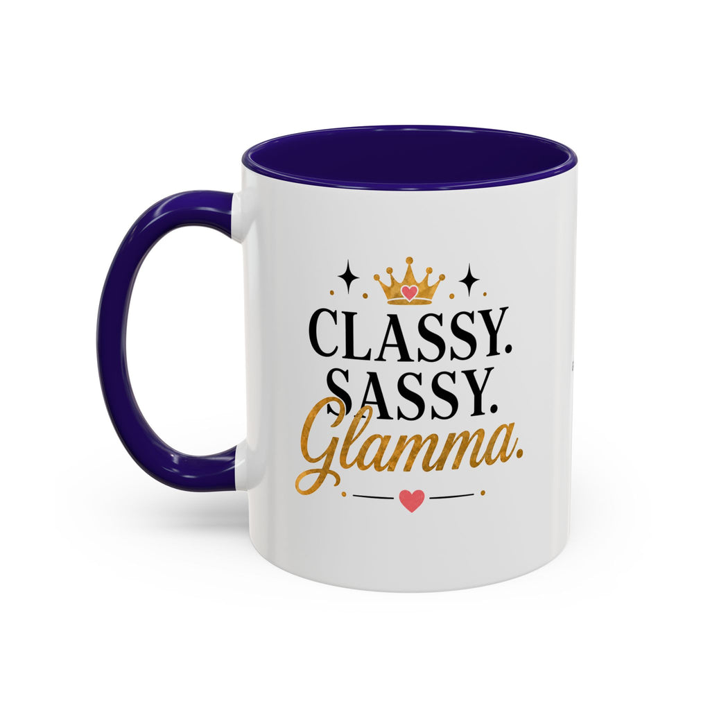 Classy Sassy Glamma Coffee Mug — 11oz/15oz Color Accent Mug