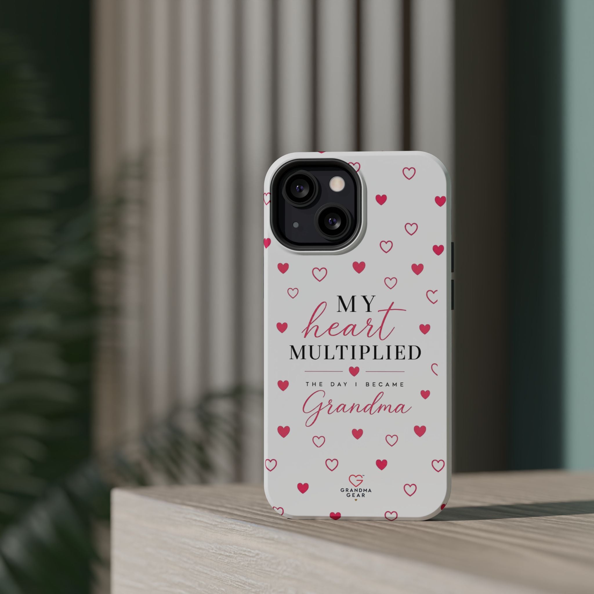 Grandma Phone Case — "My Heart Multiplied" Magnetic Impact‑Resistant Case