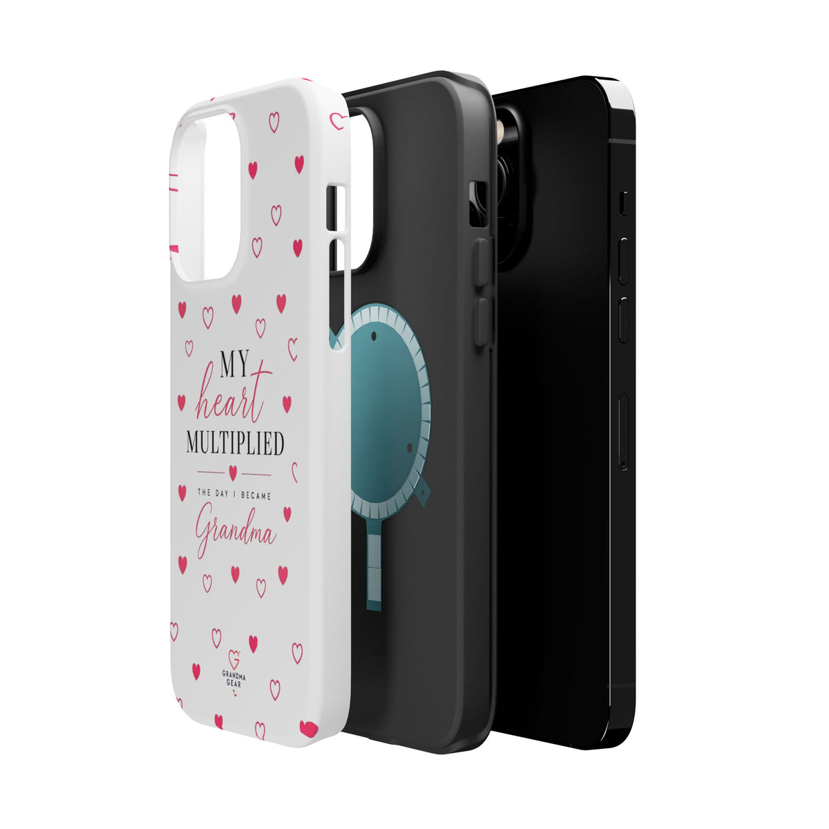 Grandma Phone Case — "My Heart Multiplied" Magnetic Impact‑Resistant Case