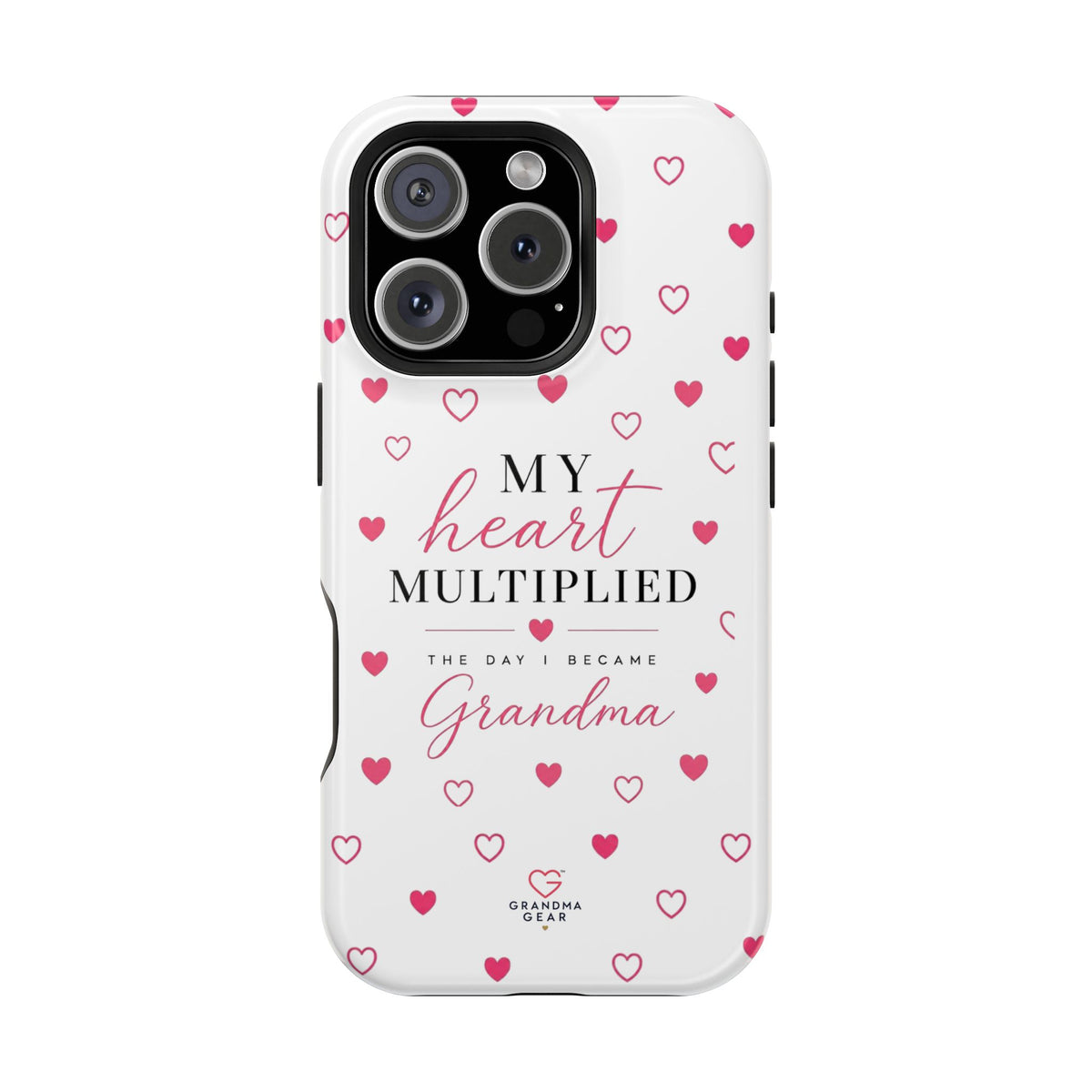 Grandma Phone Case — "My Heart Multiplied" Magnetic Impact‑Resistant Case
