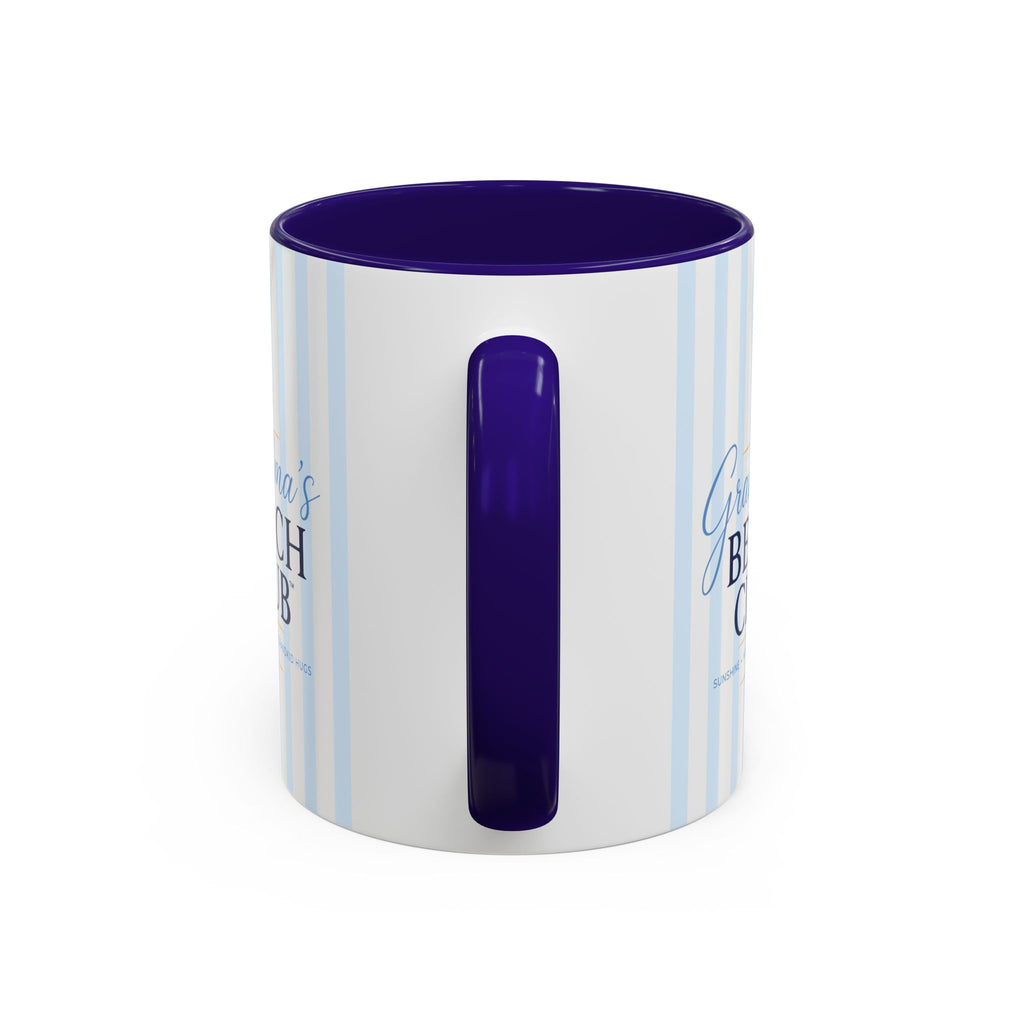 Grandma's Beach Club Script Mug | Color Accent Coffee Mug (11oz, 15oz)