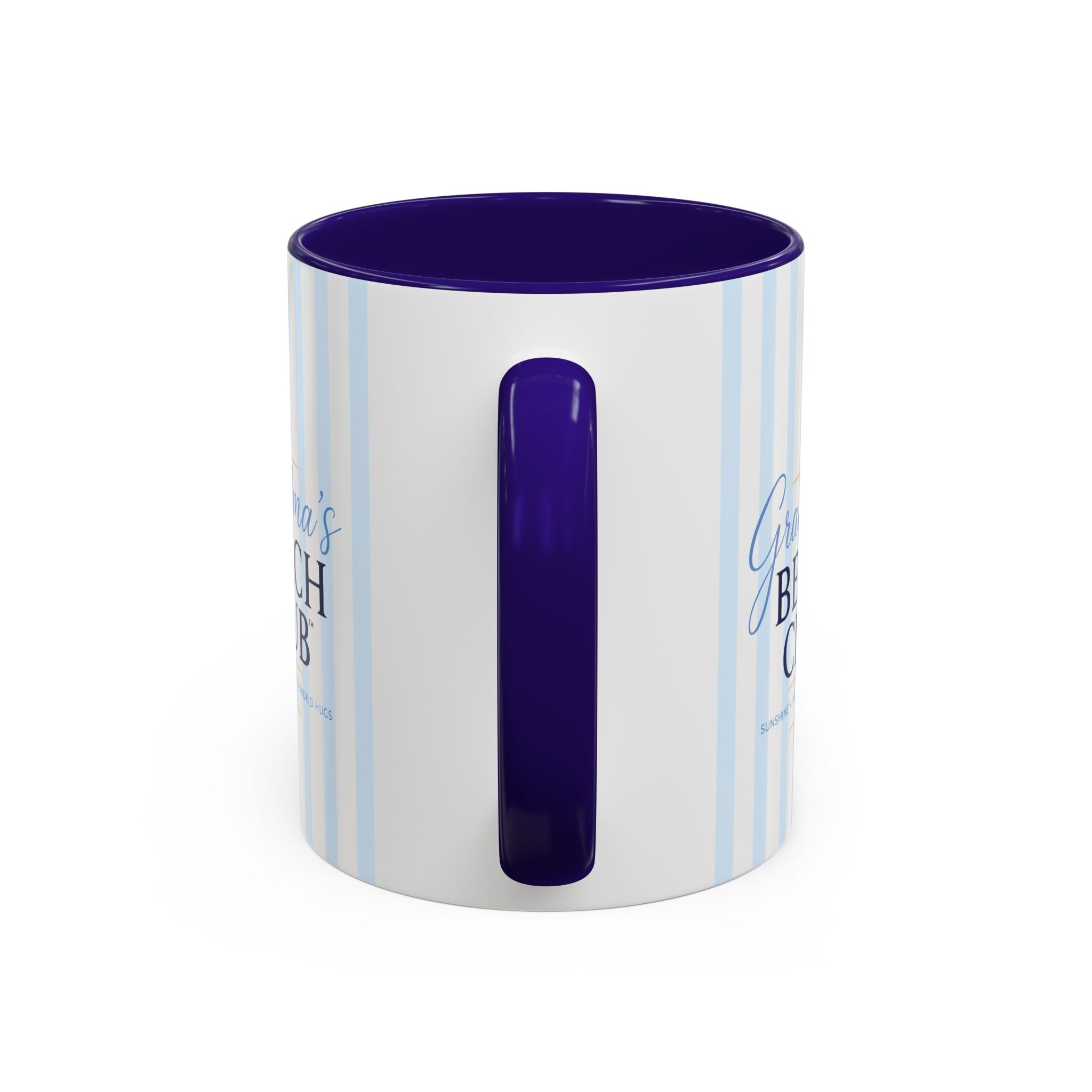 Grandma's Beach Club Script Mug | Color Accent Coffee Mug (11oz, 15oz)