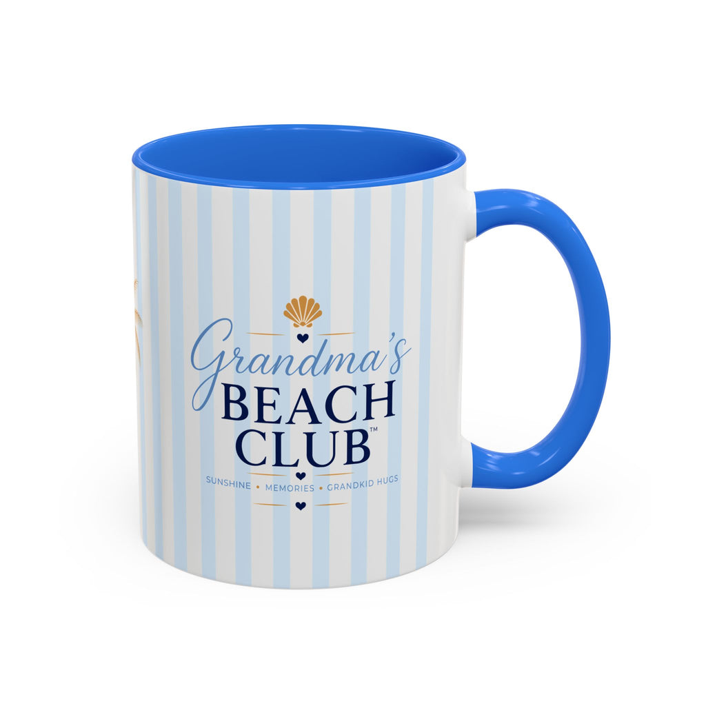 Grandma's Beach Club Script Mug | Color Accent Coffee Mug (11oz, 15oz)