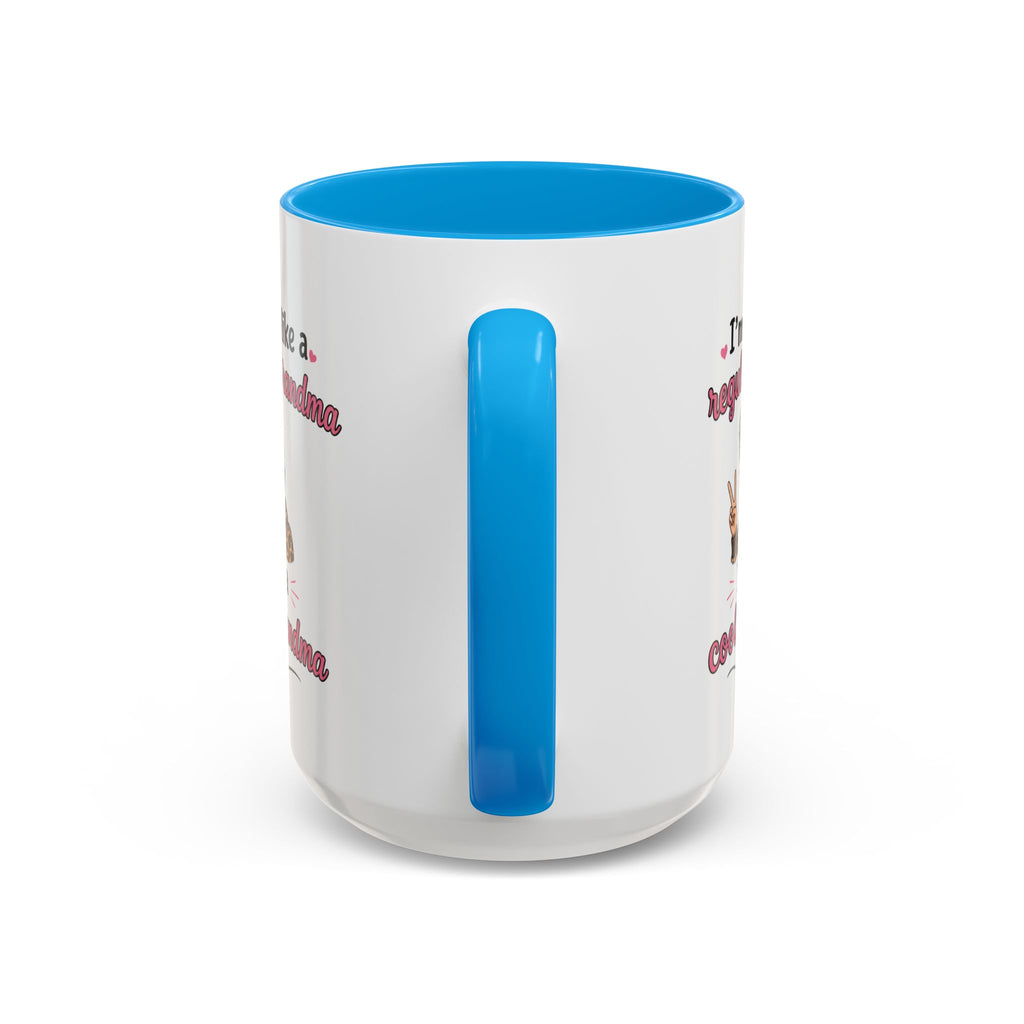 Cool Grandma illustration mug | 11oz 15oz colorful ceramic mug