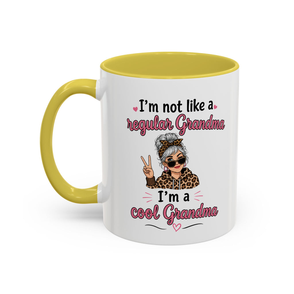 Cool Grandma illustration mug | 11oz 15oz colorful ceramic mug