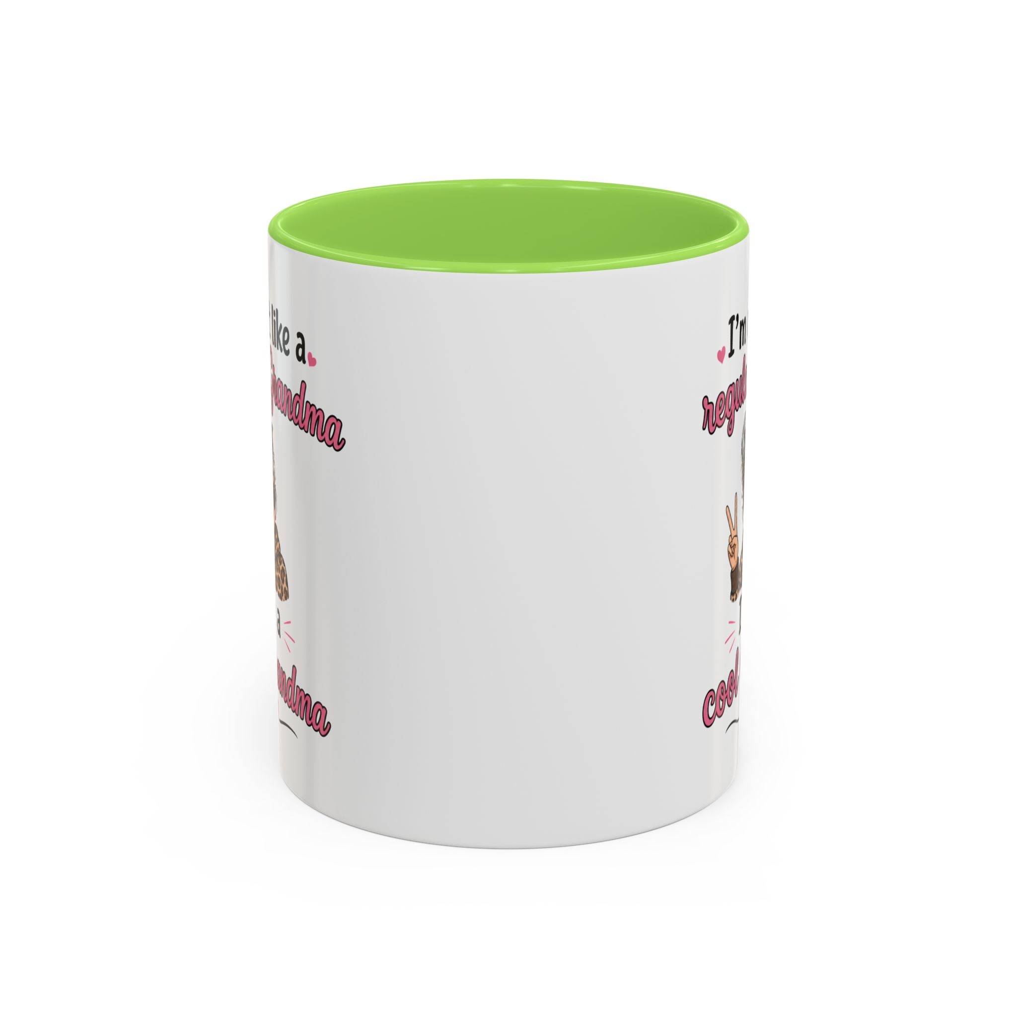 Cool Grandma illustration mug | 11oz 15oz colorful ceramic mug