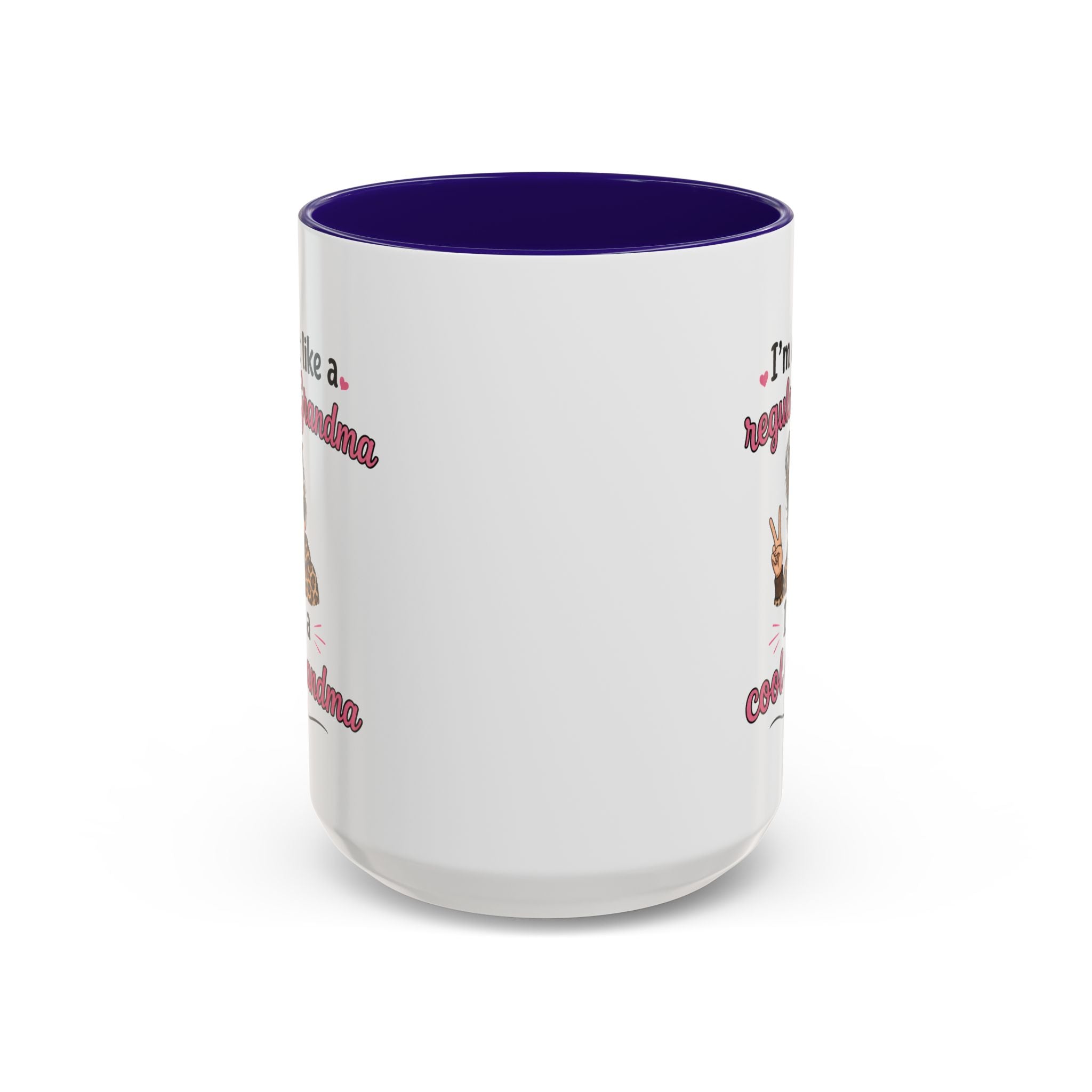 Cool Grandma illustration mug | 11oz 15oz colorful ceramic mug