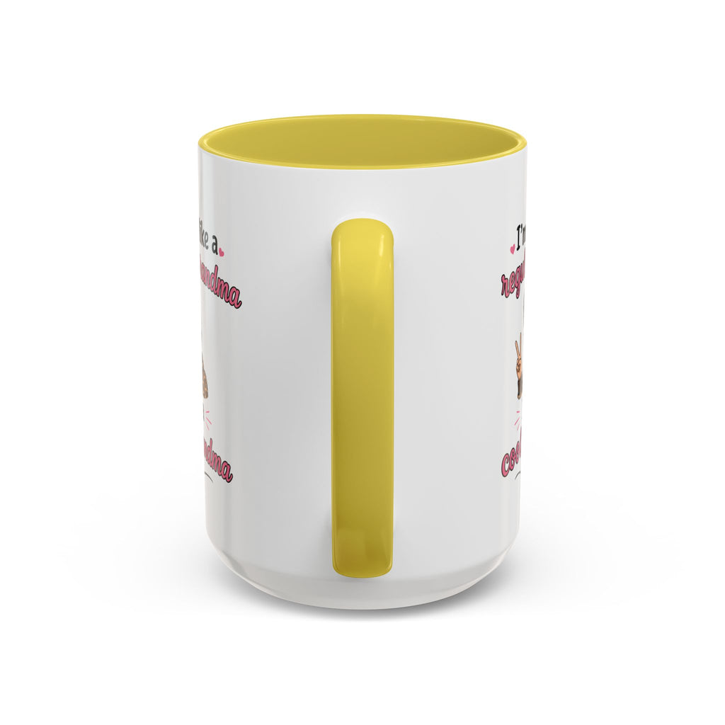 Cool Grandma illustration mug | 11oz 15oz colorful ceramic mug