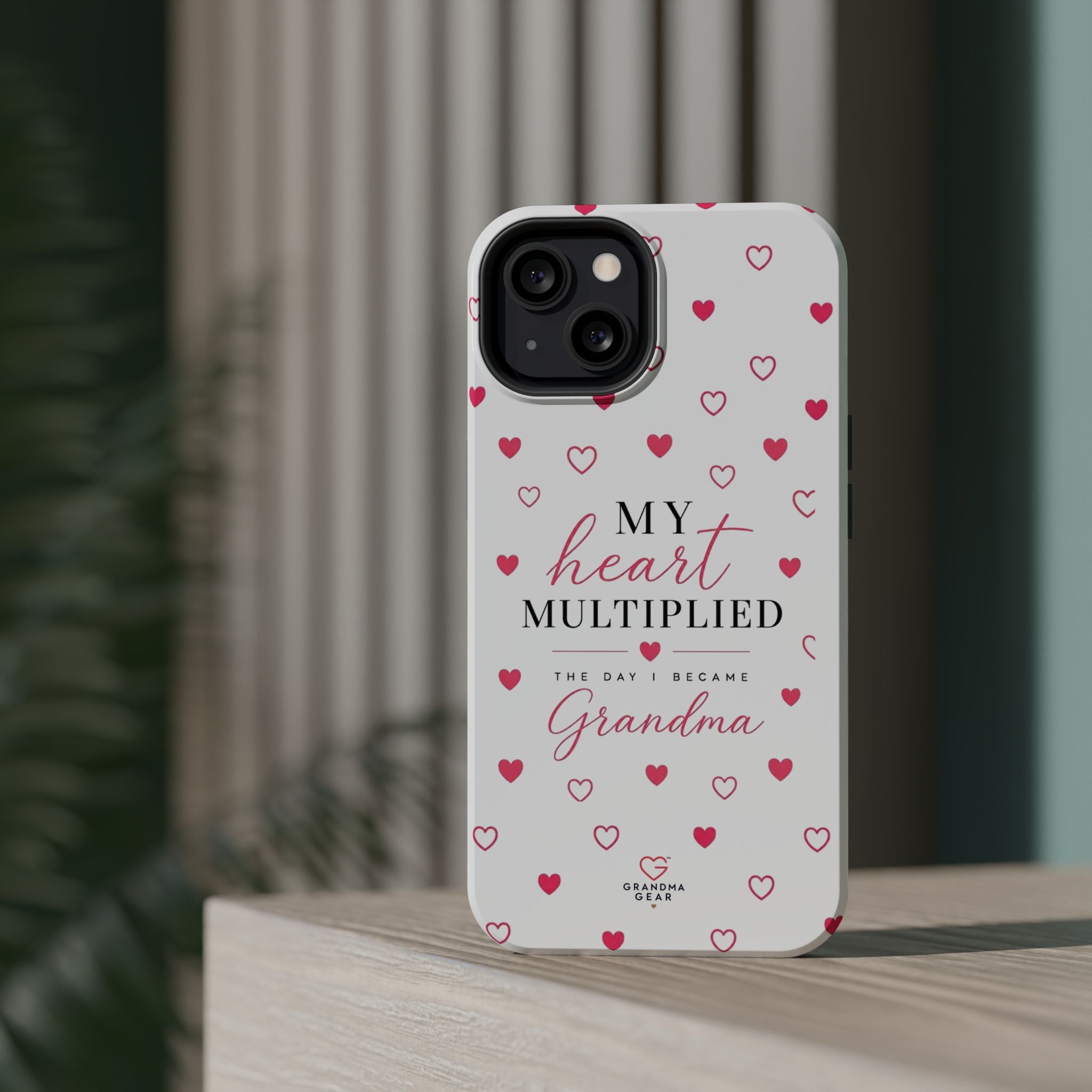 Grandma Phone Case — "My Heart Multiplied" Magnetic Impact‑Resistant Case