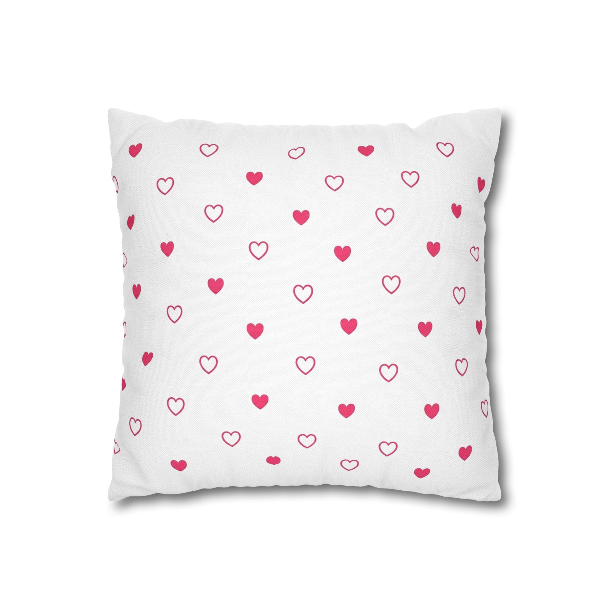 My Heart Multiplied Grandma Pillowcase | Heart Pattern Throw Pillow Cover