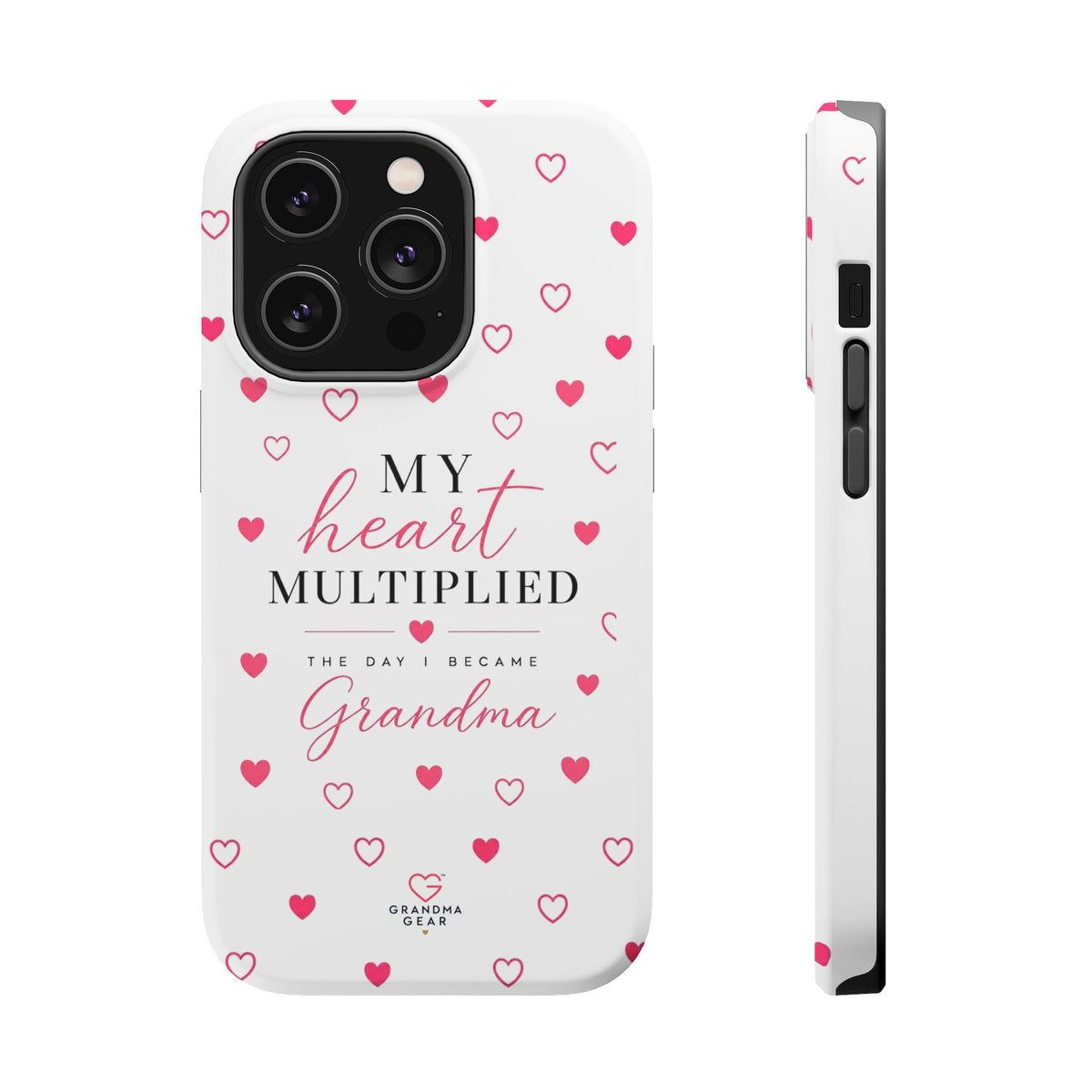 Grandma Phone Case — "My Heart Multiplied" Magnetic Impact‑Resistant Case