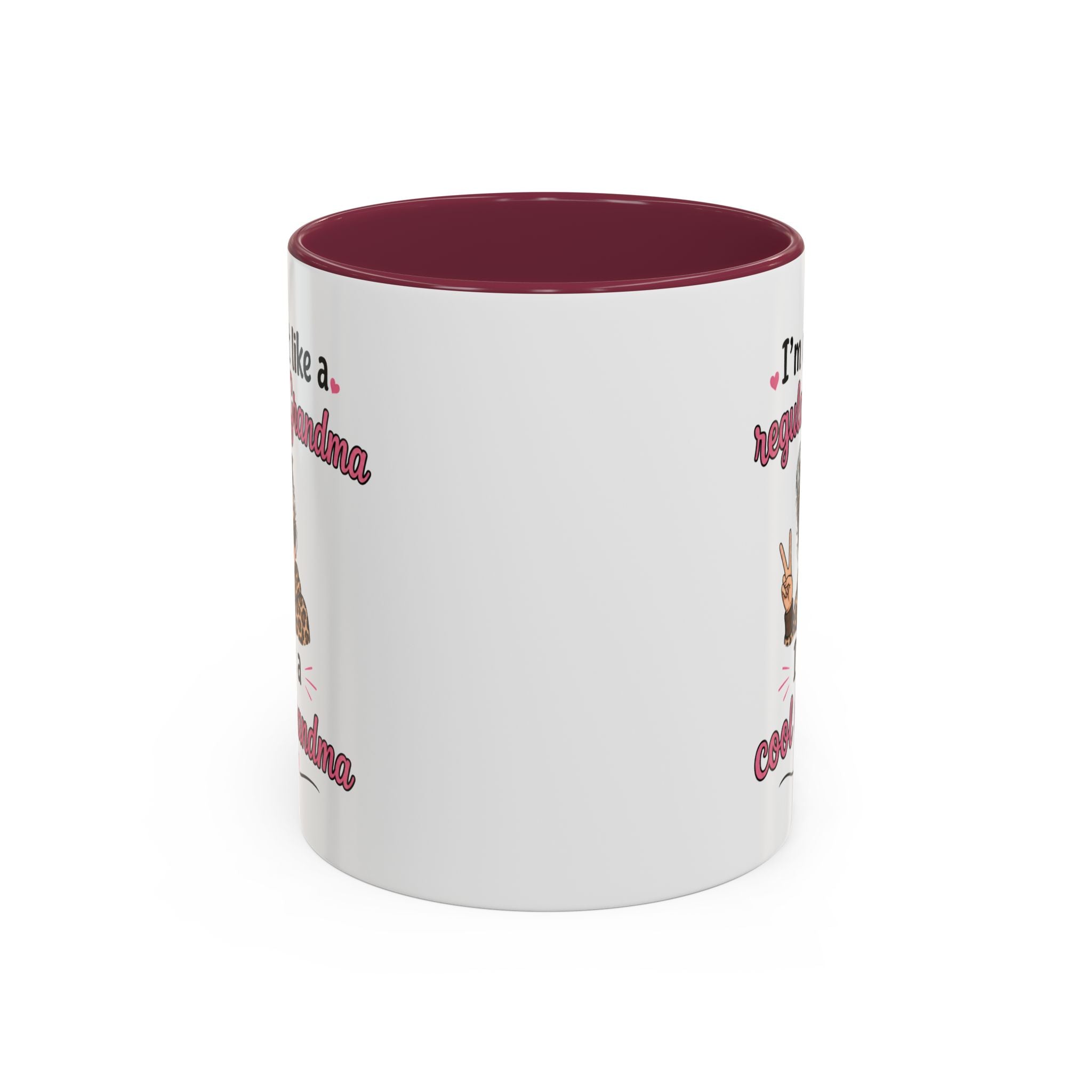 Cool Grandma illustration mug | 11oz 15oz colorful ceramic mug