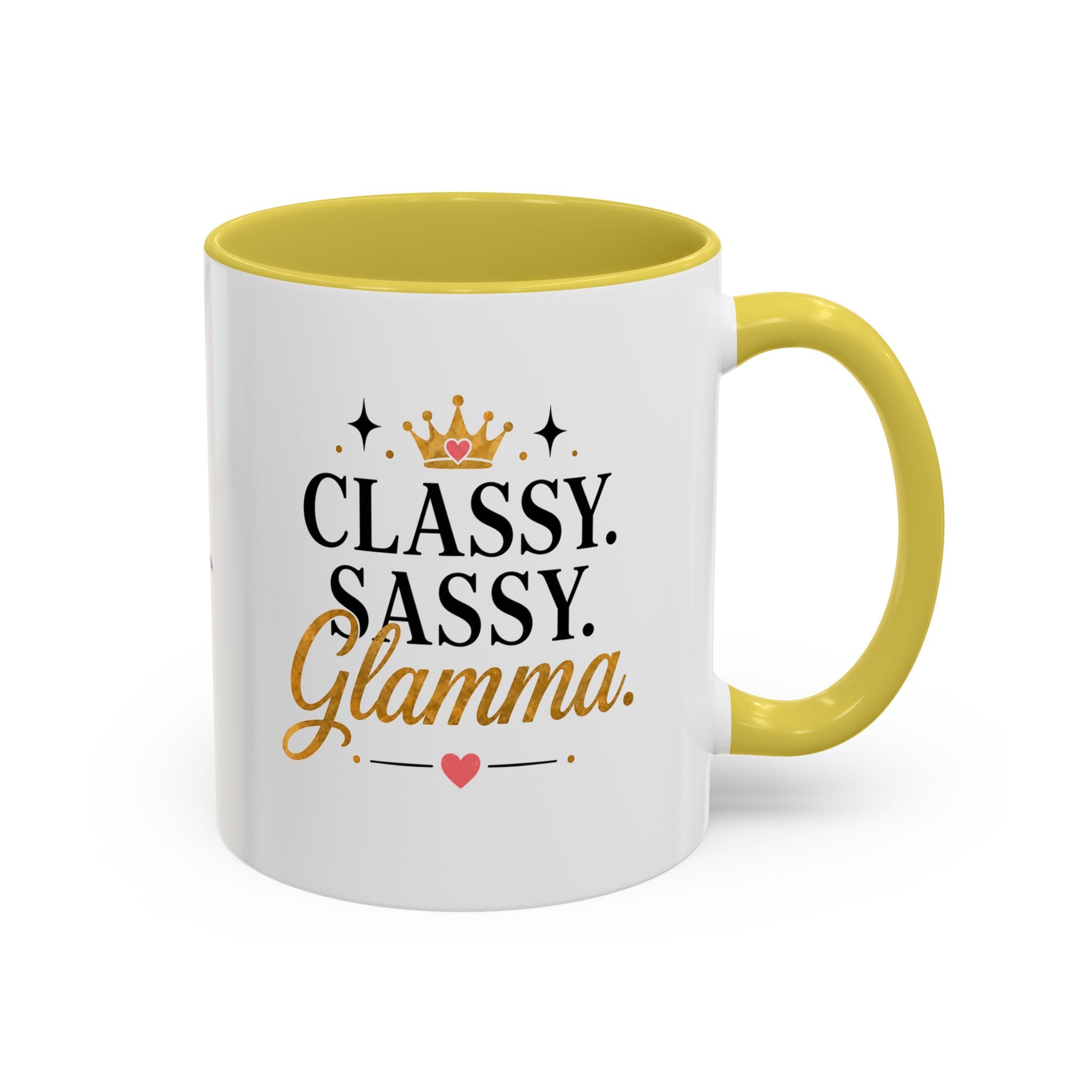 Classy Sassy Glamma Coffee Mug — 11oz/15oz Color Accent Mug