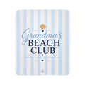Grandma's Beach Club Blanket | Fleece Sherpa Throw