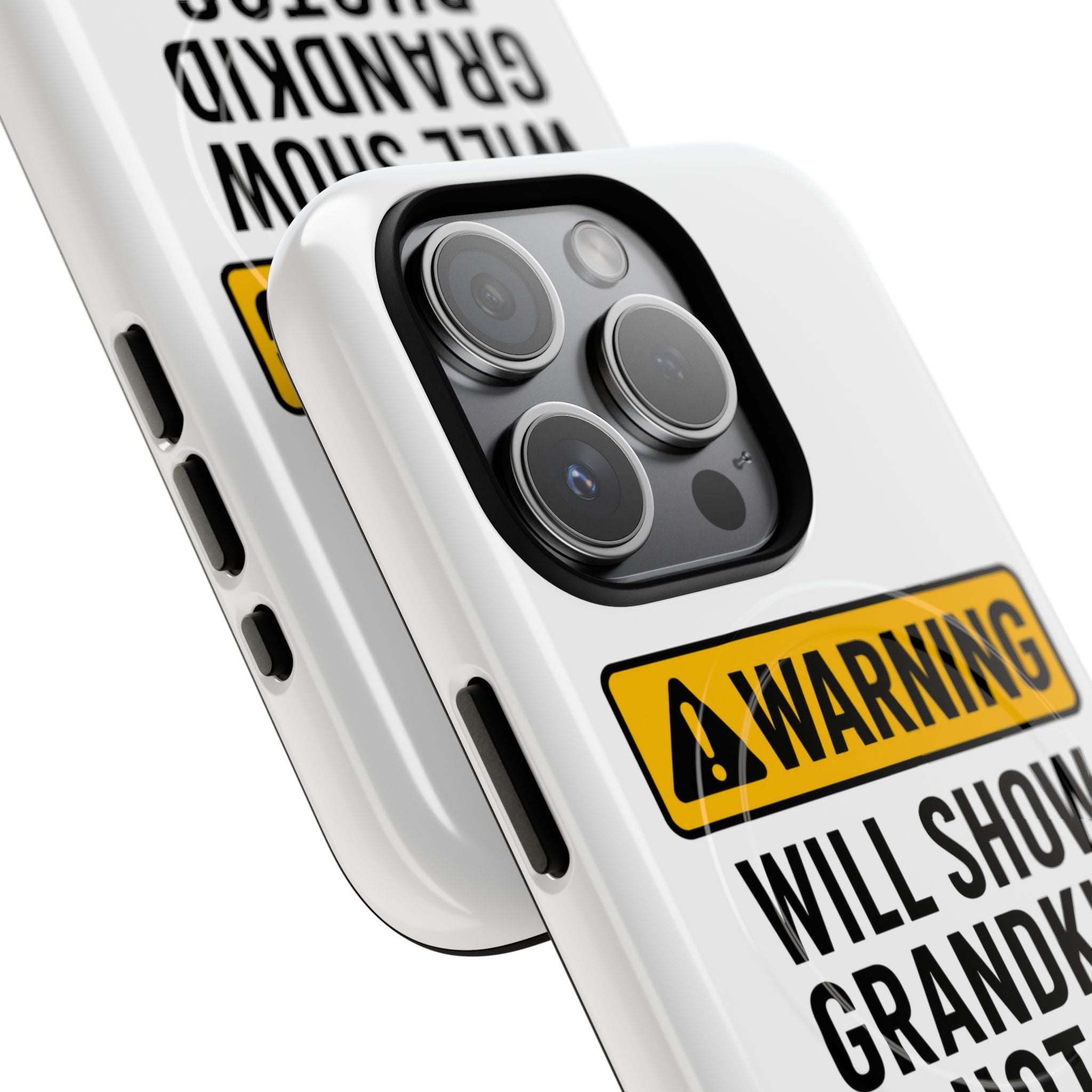 Phone Case — "Warning: Will Show Grandkid Photos" Tough Magnetic Case