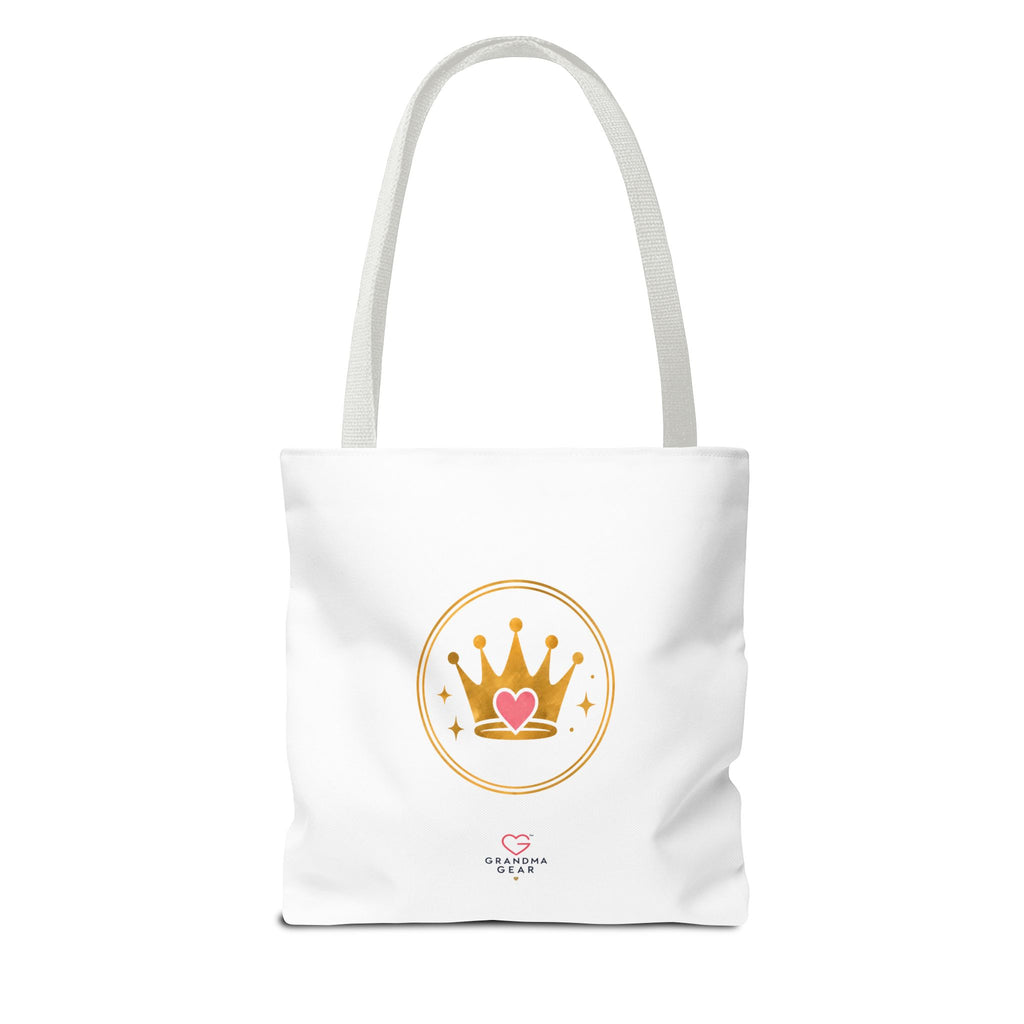 Classy Sassy Glamma Tote Bag – Funny Grandma Gift with Crown Graphic