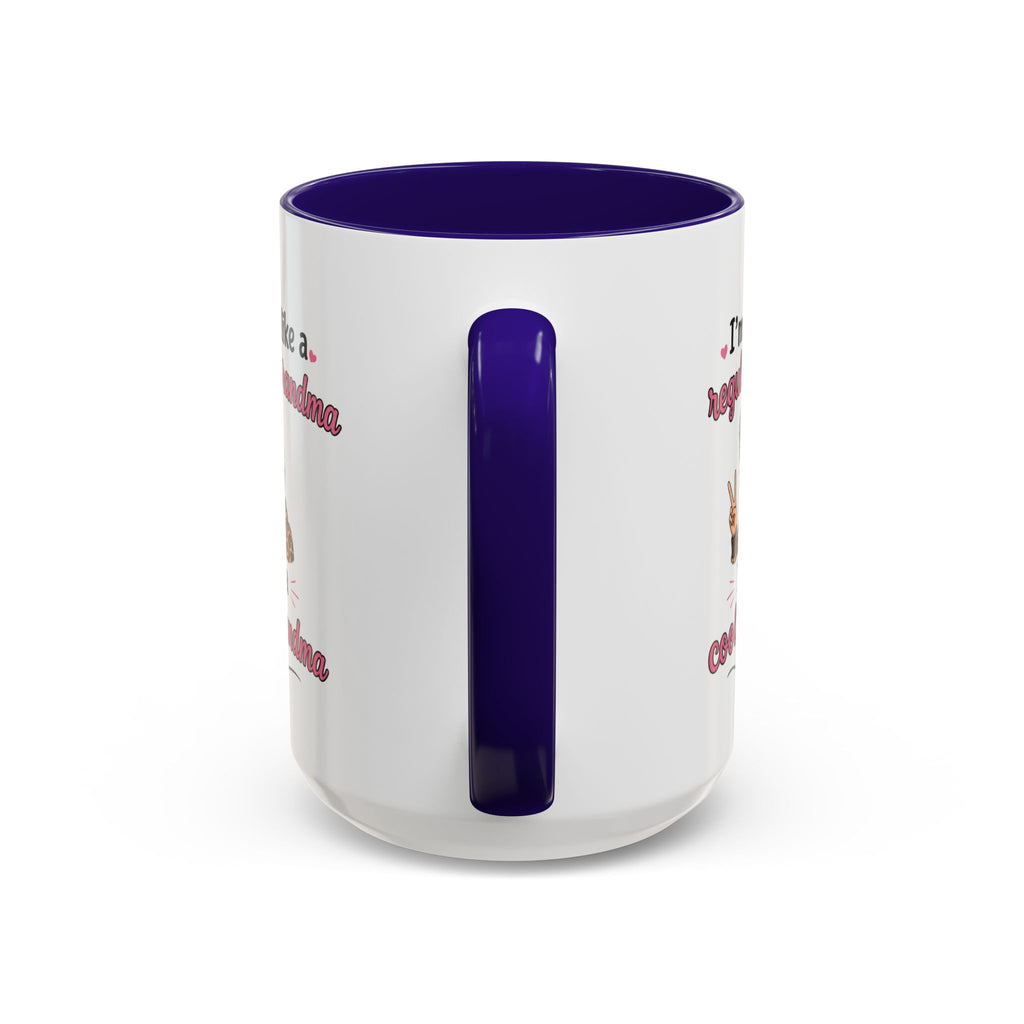 Cool Grandma illustration mug | 11oz 15oz colorful ceramic mug