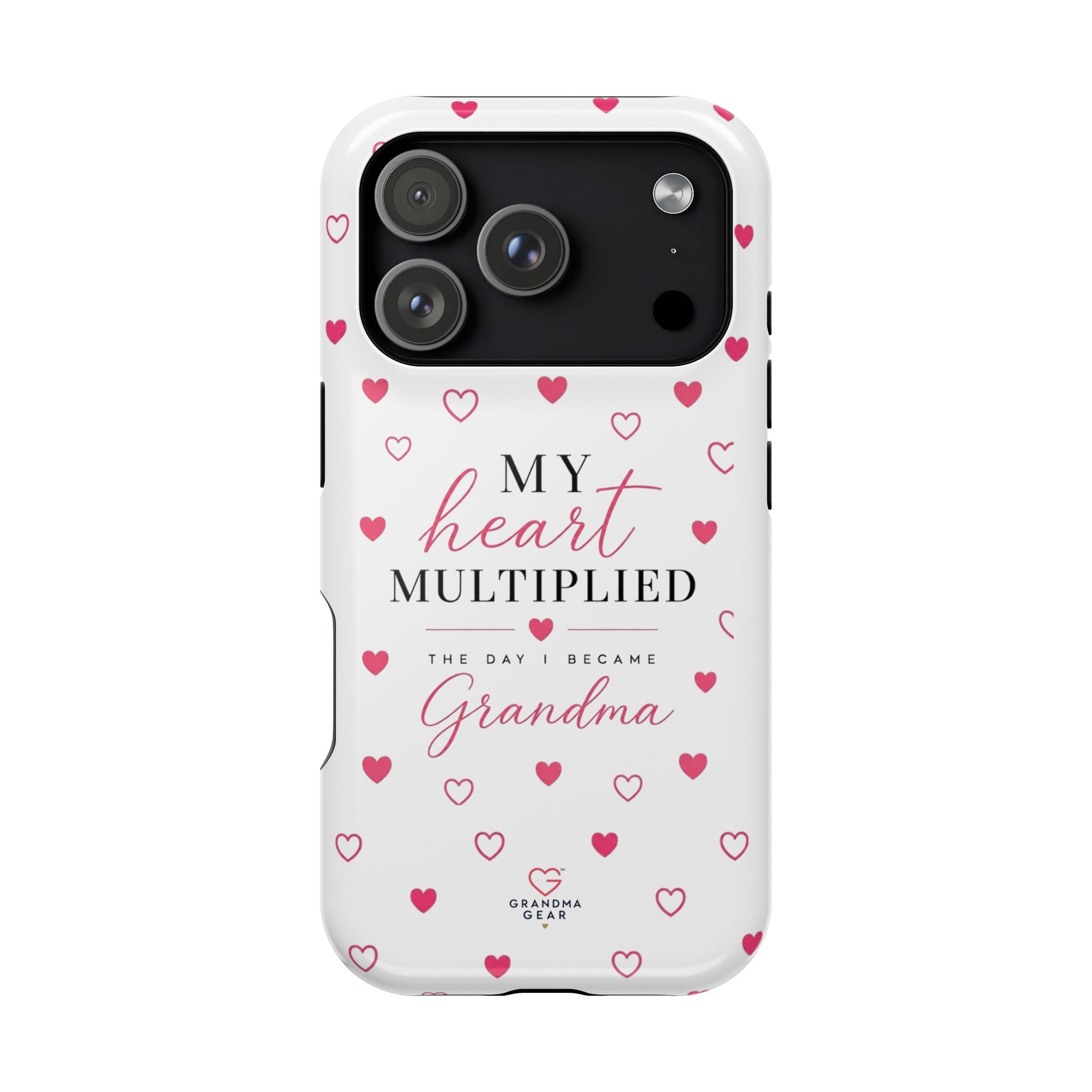 Grandma Phone Case — "My Heart Multiplied" Magnetic Impact‑Resistant Case