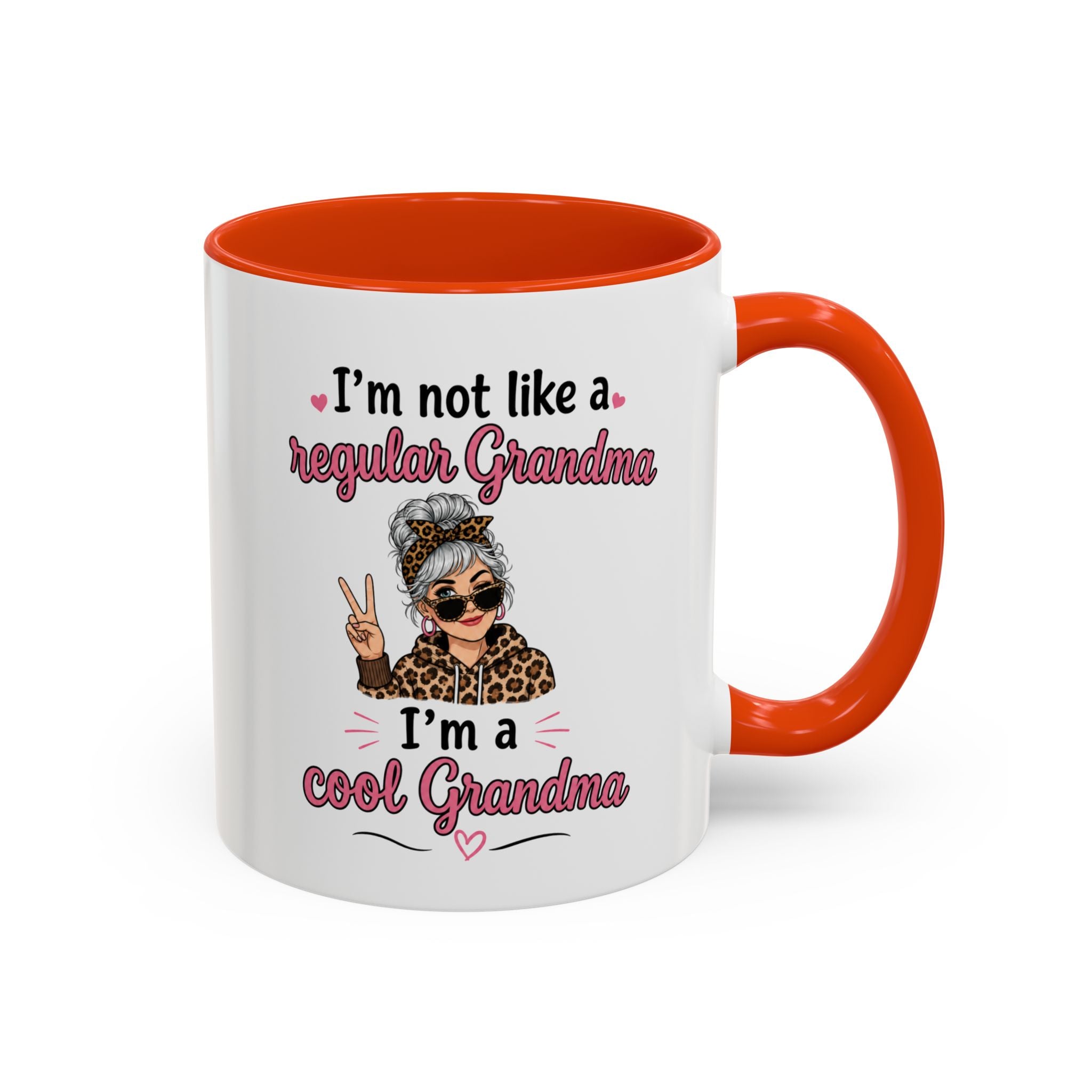 Cool Grandma illustration mug | 11oz 15oz colorful ceramic mug