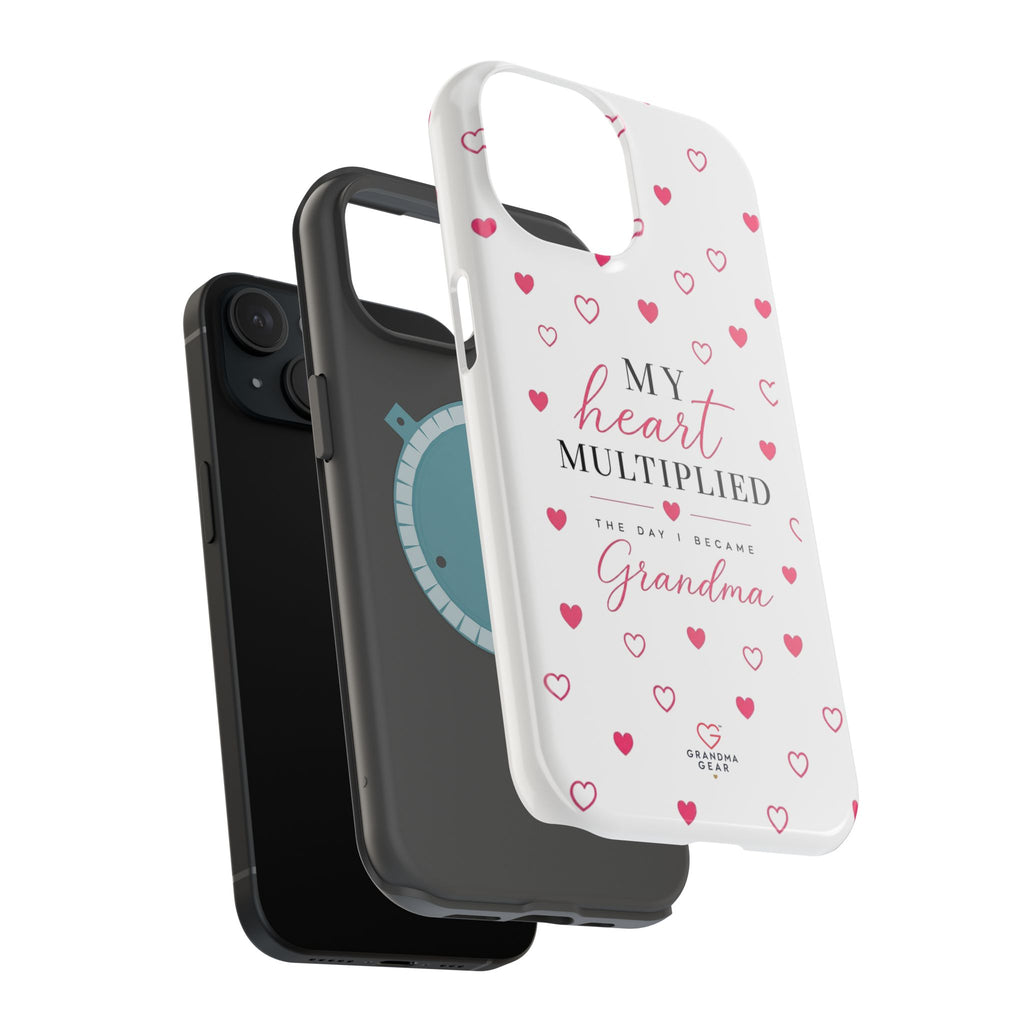 Grandma Phone Case — "My Heart Multiplied" Magnetic Impact‑Resistant Case