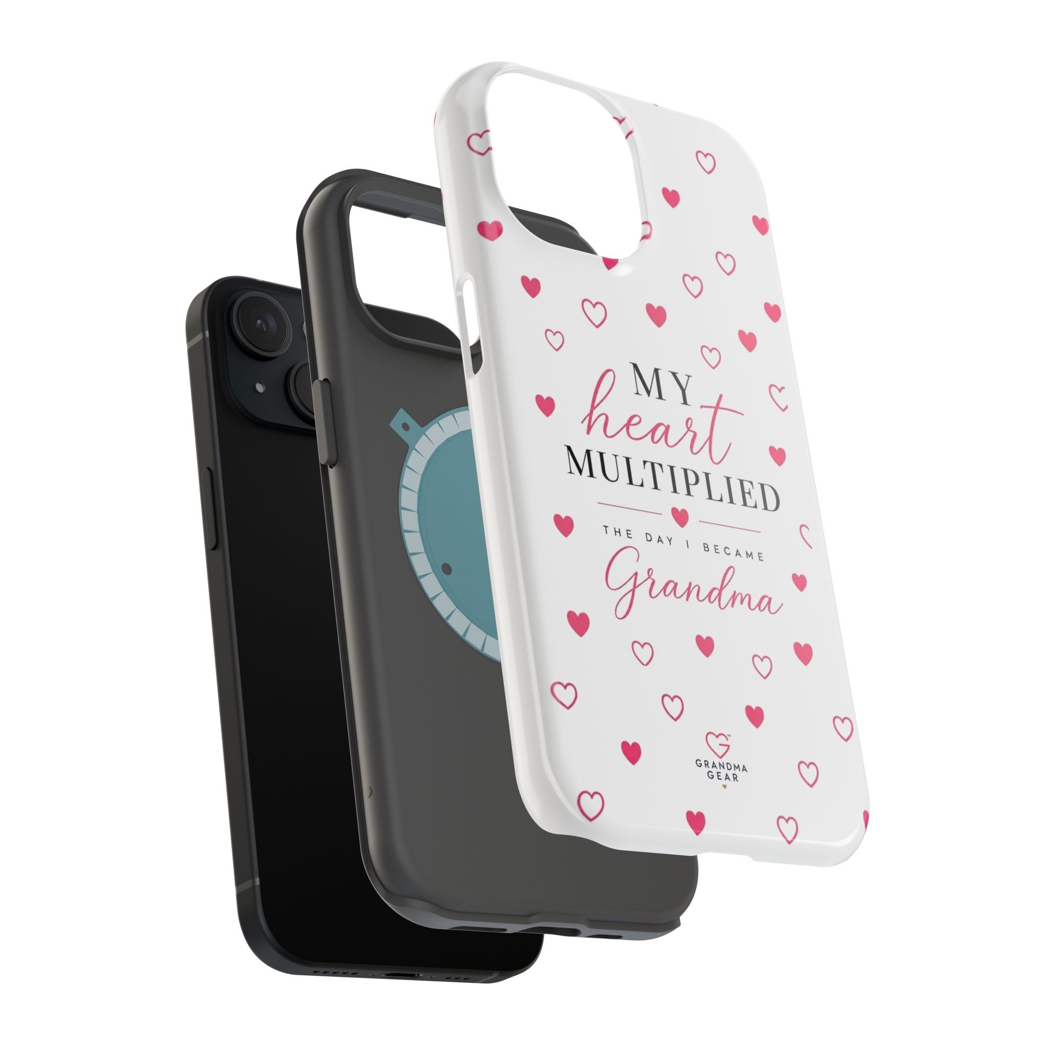 Grandma Phone Case — "My Heart Multiplied" Magnetic Impact‑Resistant Case